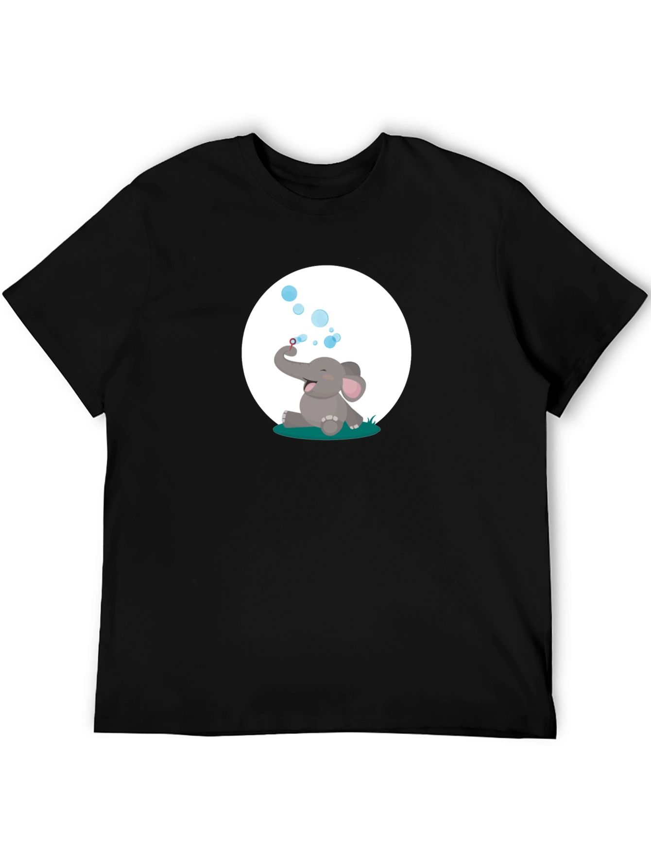 Black Elephant Bubbles Graphic Tee view 5