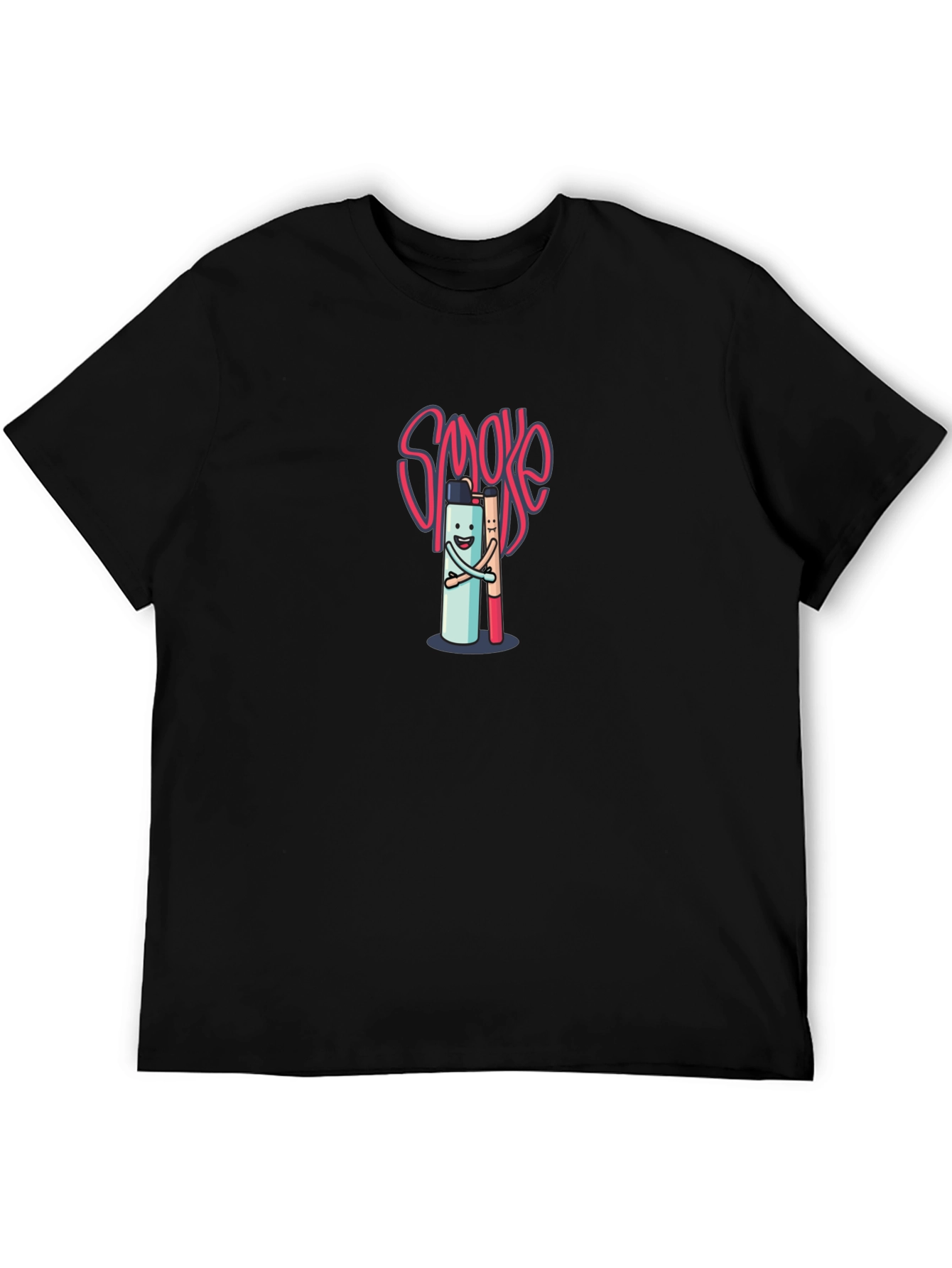 Black Smoke Buddy Graphic T-Shirt - Black view 5