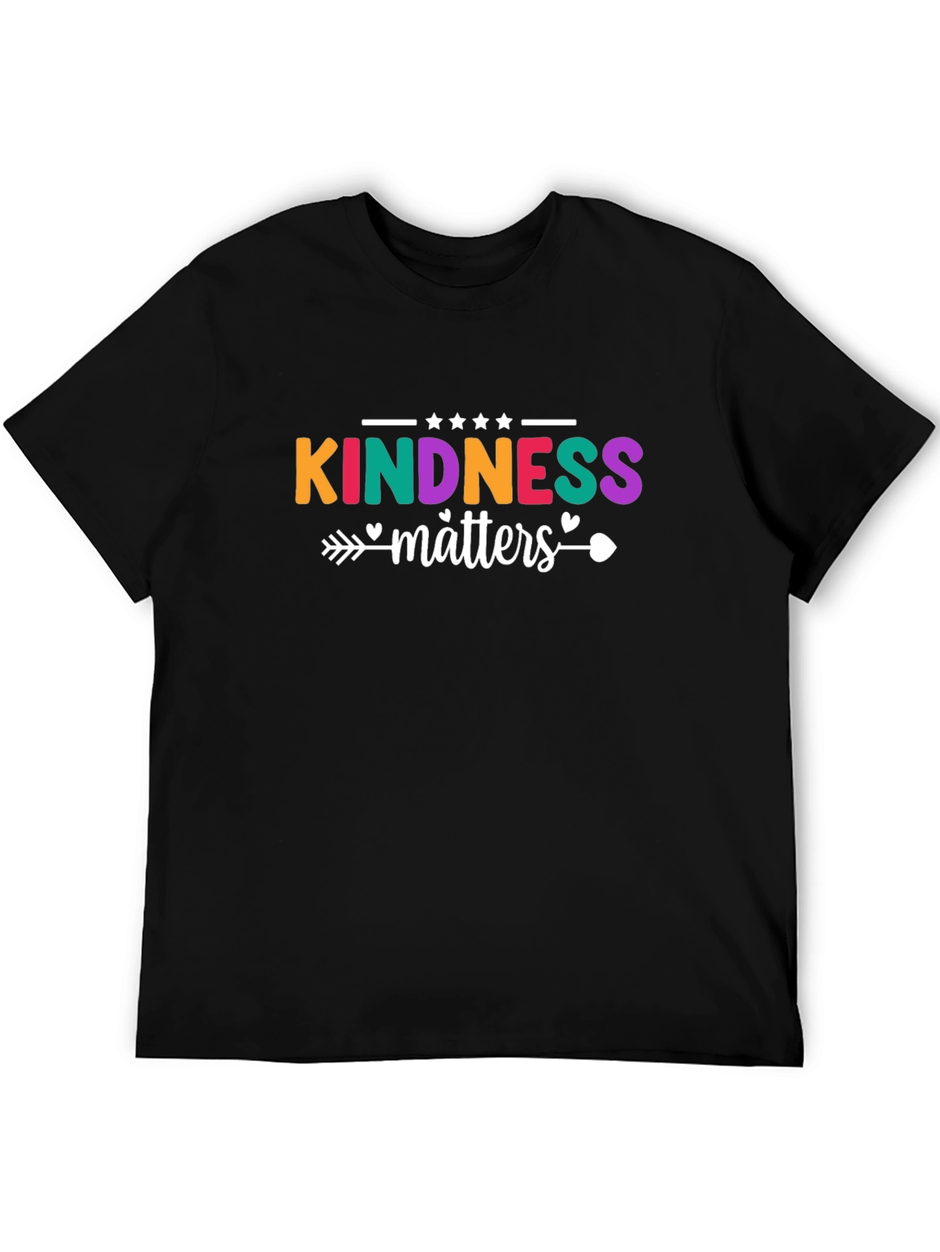 Black Kindness Matters Graphic Tee - Unisex view 5