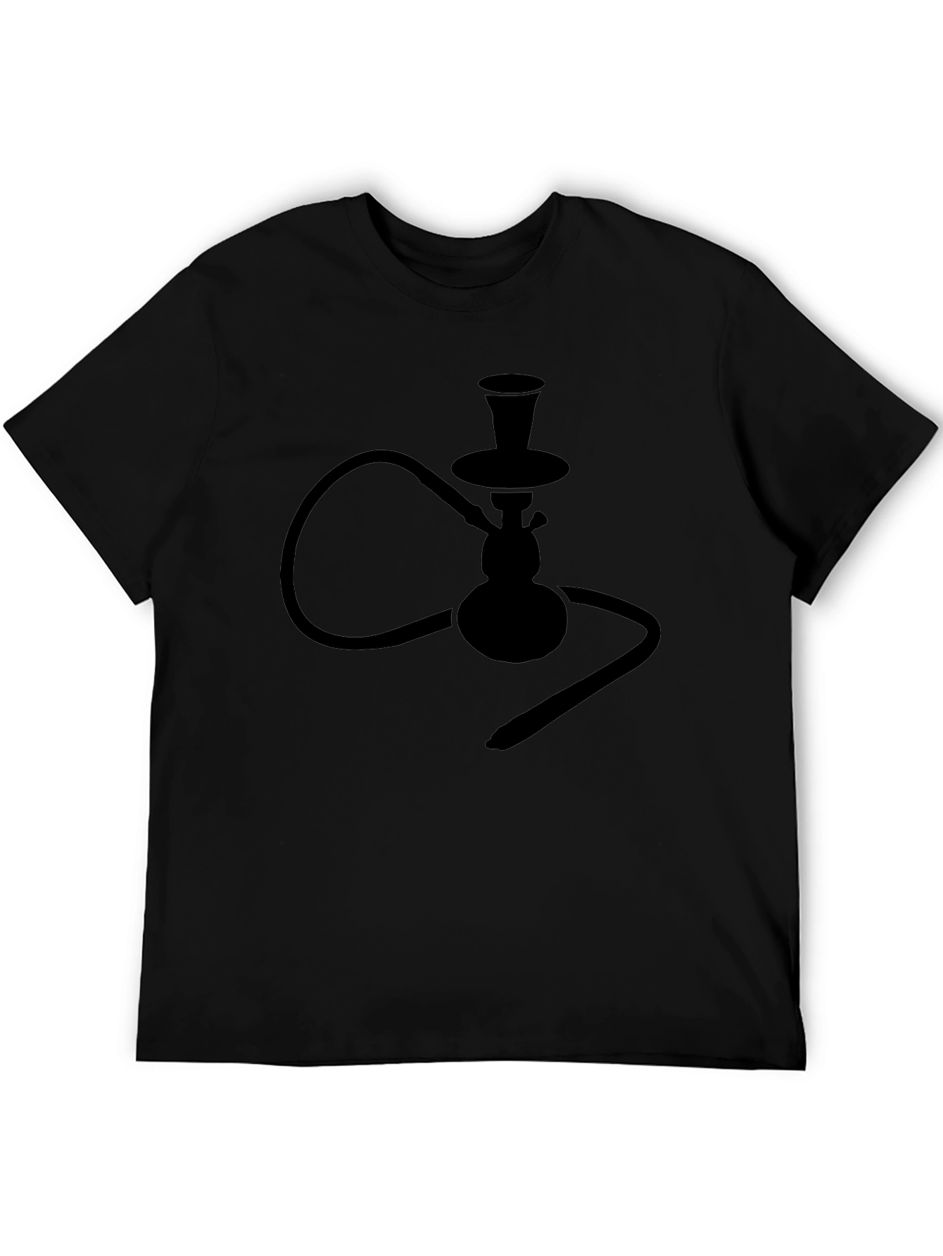 Black Hookah Silhouette T-Shirt - Cool & Unique Design view 5