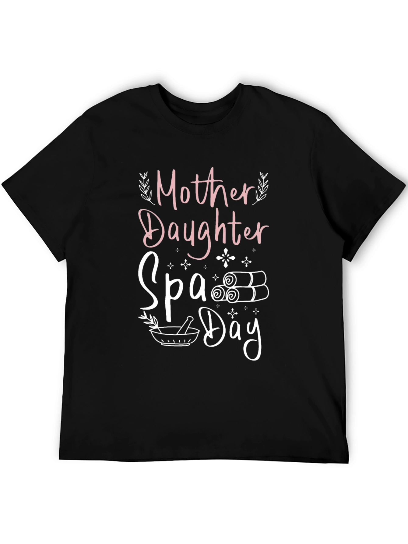 Black Mother Daughter Spa Day Graphic T-Shirt view 5