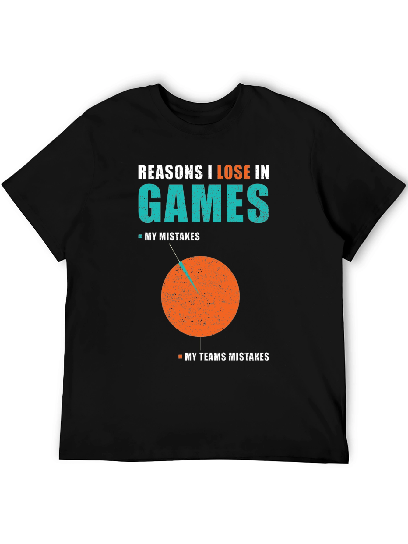 Black Reasons I Lose T-Shirt view 5