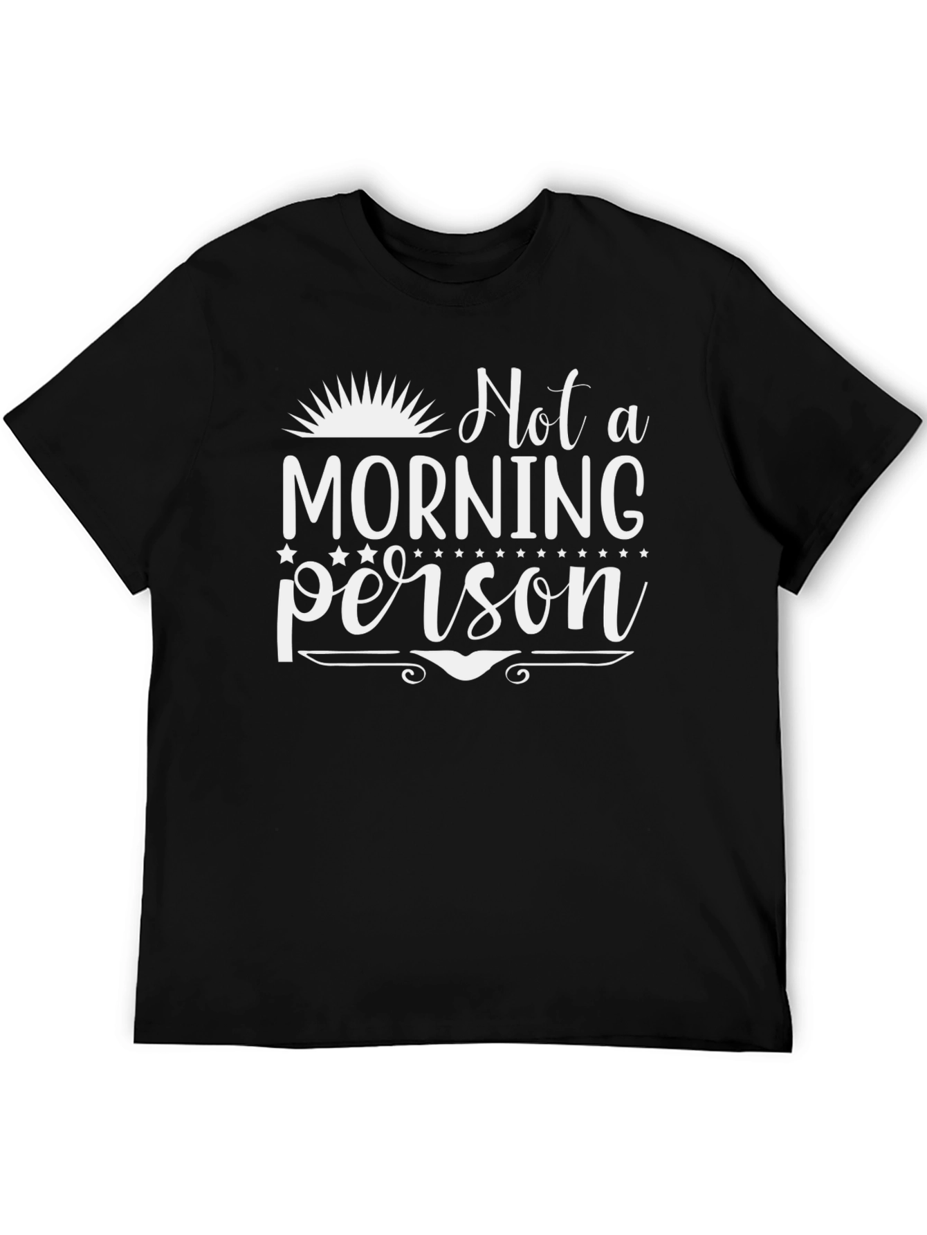 Black Not a Morning Person T-Shirt view 5