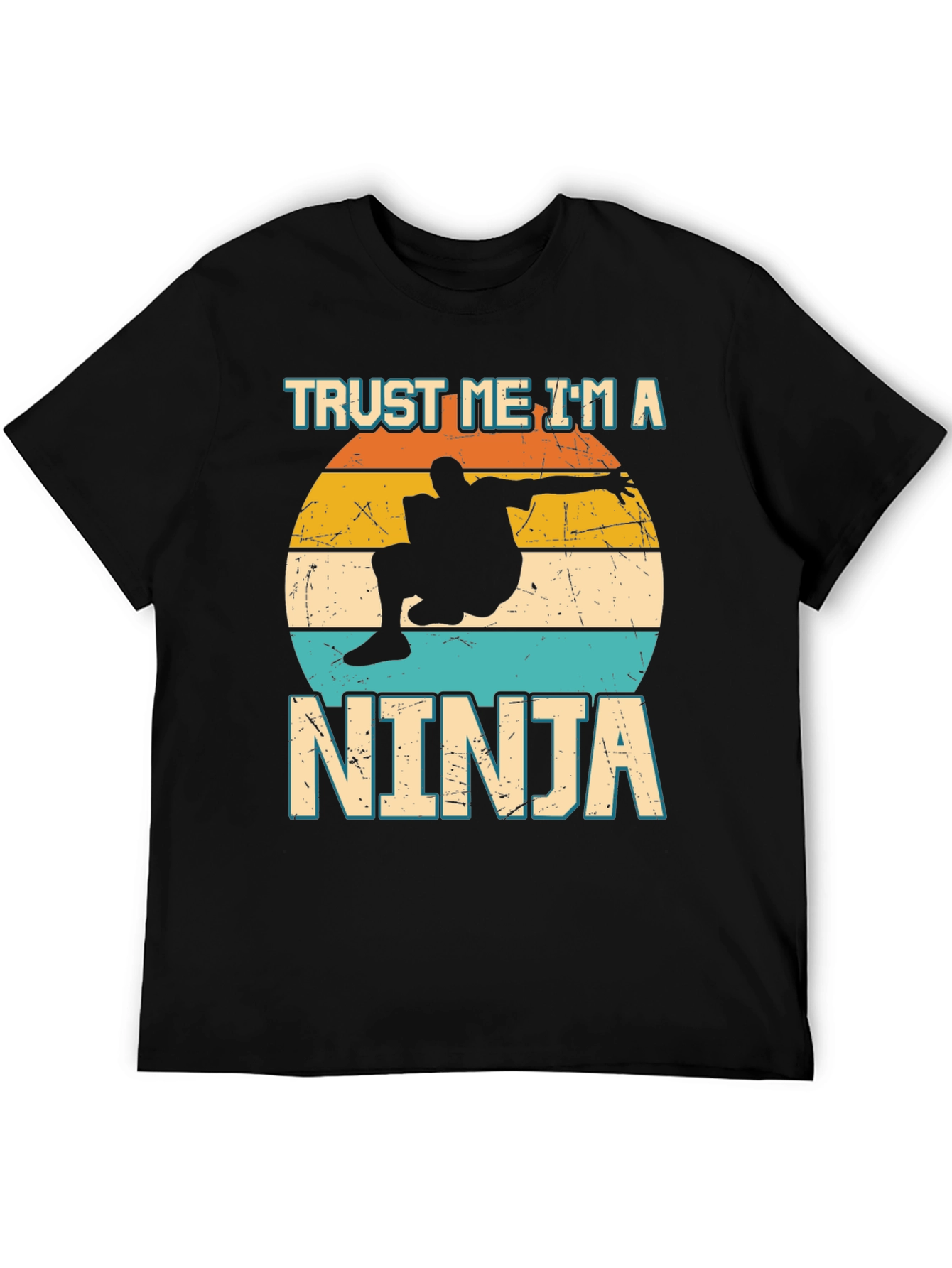 Black Trust Me I'm a Ninja T-Shirt Funny Novelty Tee view 5