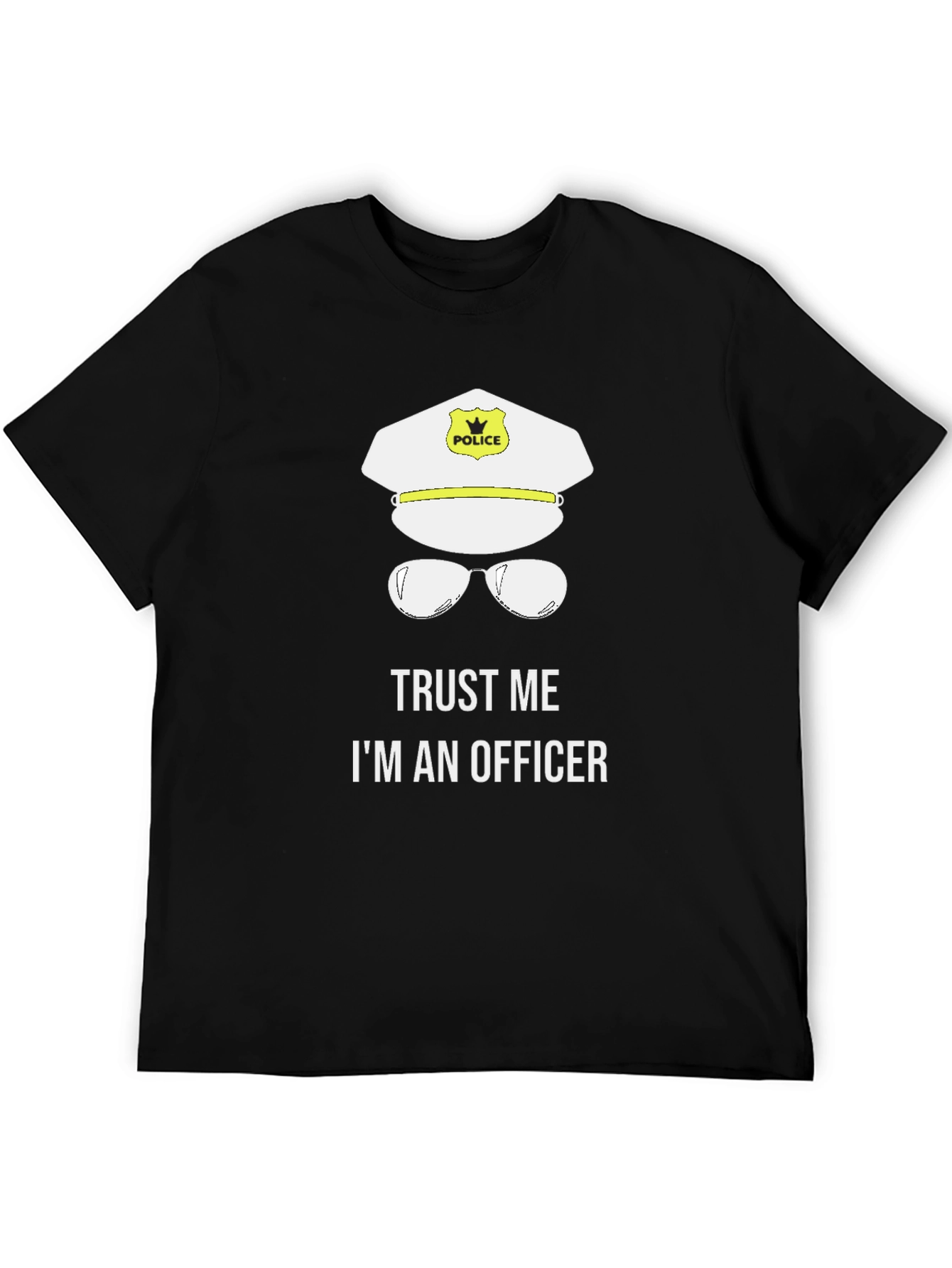 Black Trust Me I'm An Officer T-Shirt Funny Police Tee view 5