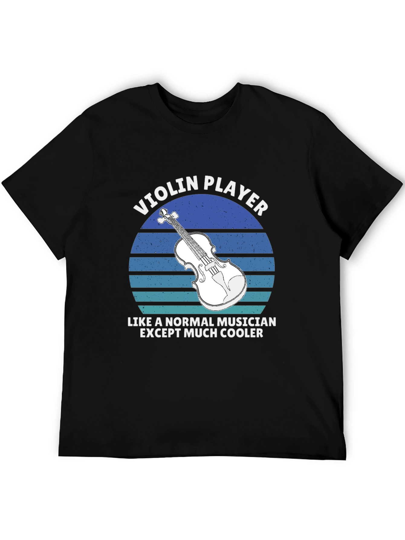 Black Violin Player T-Shirt - Cool Musician Graphic Tee view 5