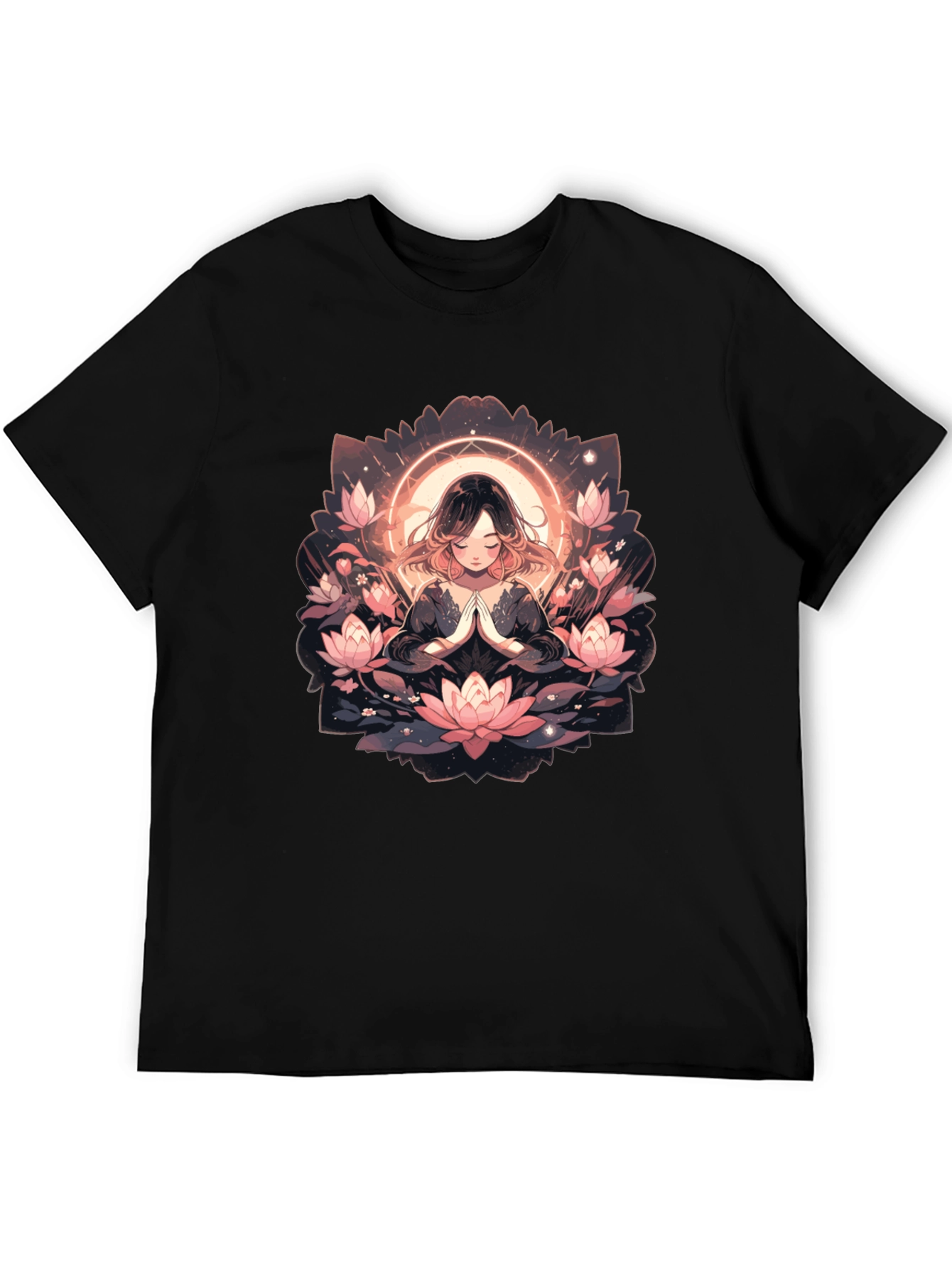 Black Lotus Mandala Graphic Tee - Unisex view 5