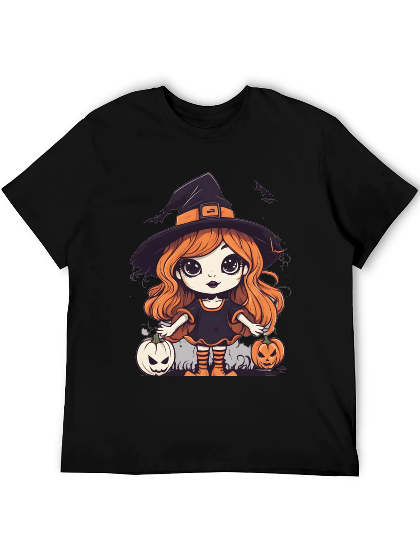 Black Halloween Witch T-Shirt view 5
