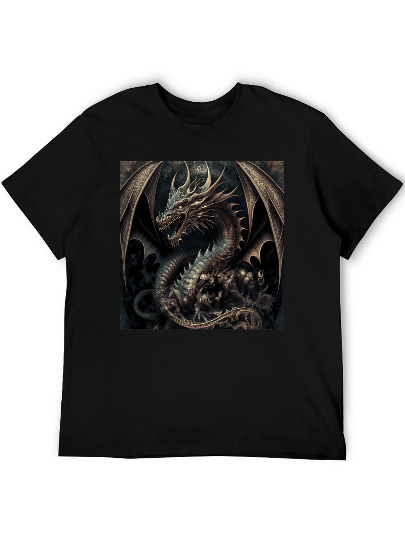 Black Dragon Graphic Black T-Shirt view 5