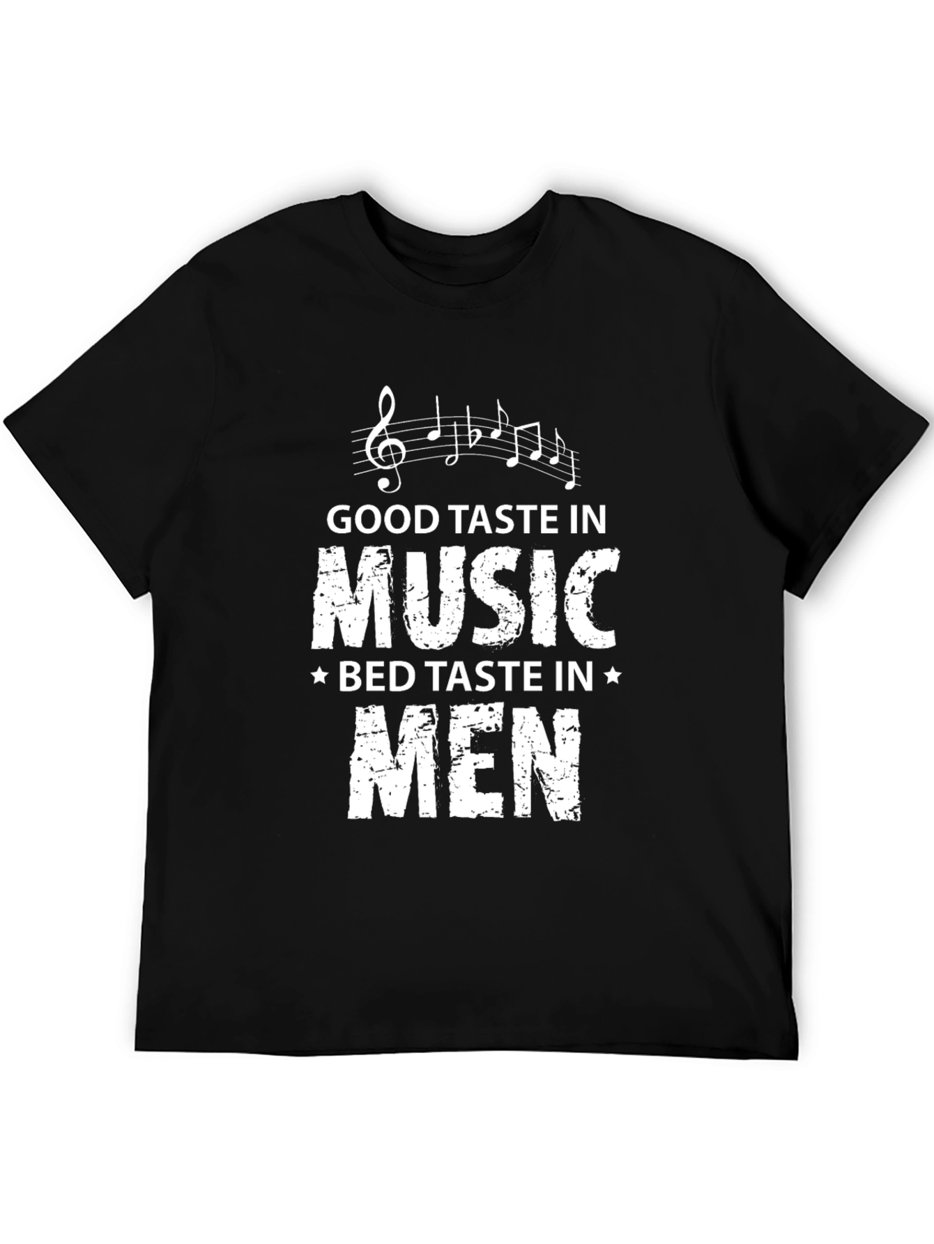 Black Good Taste Music Bad Taste Men Black T-Shirt view 5