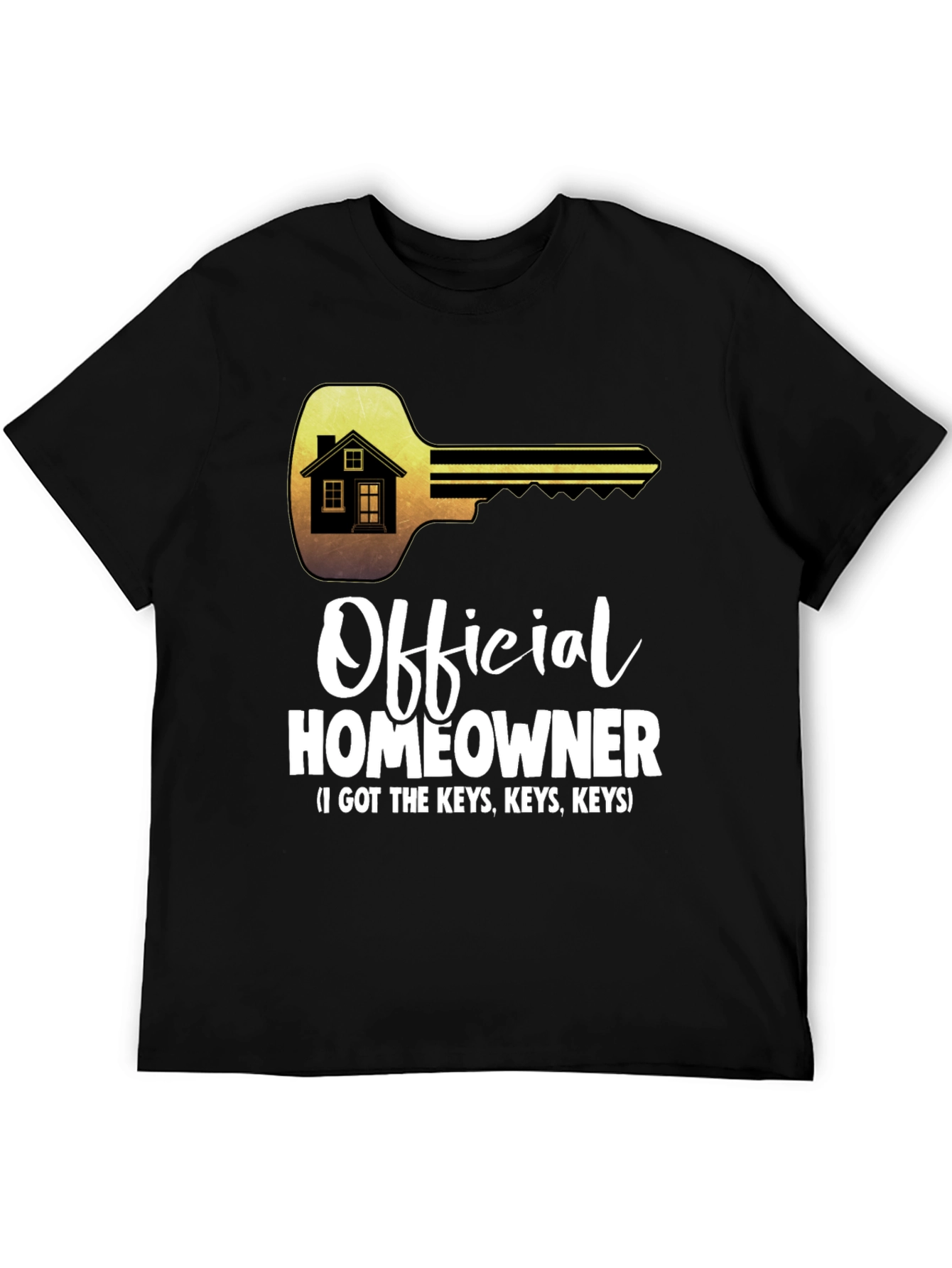 Black Official Homeowner T-Shirt - Got the Keys Tee view 5