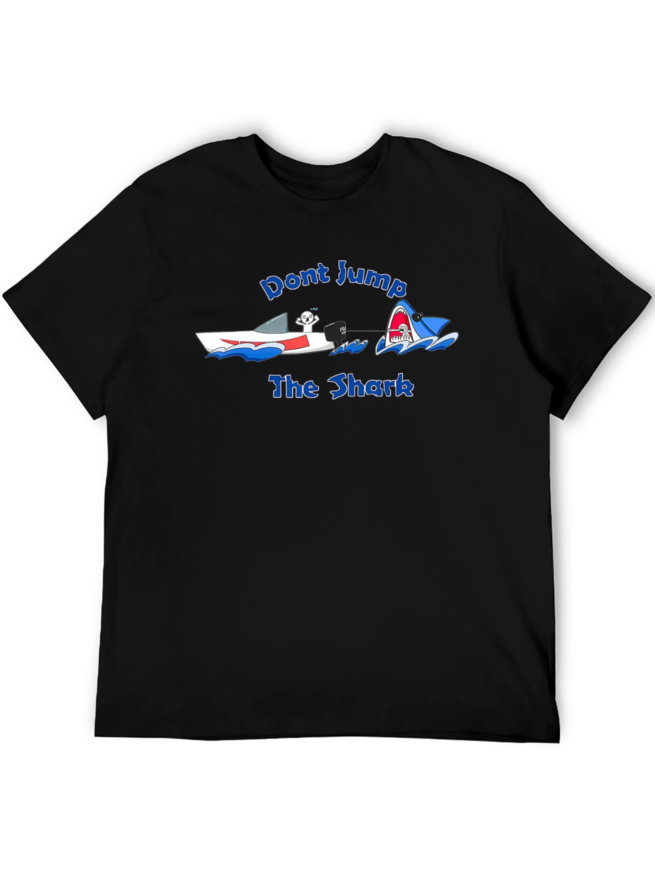 Black Don't Jump the Shark Graphic T-Shirt view 5