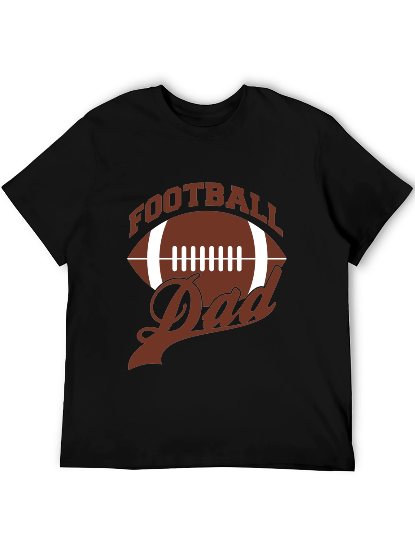 Black Football Dad T-Shirt - Perfect for Game Day view 5