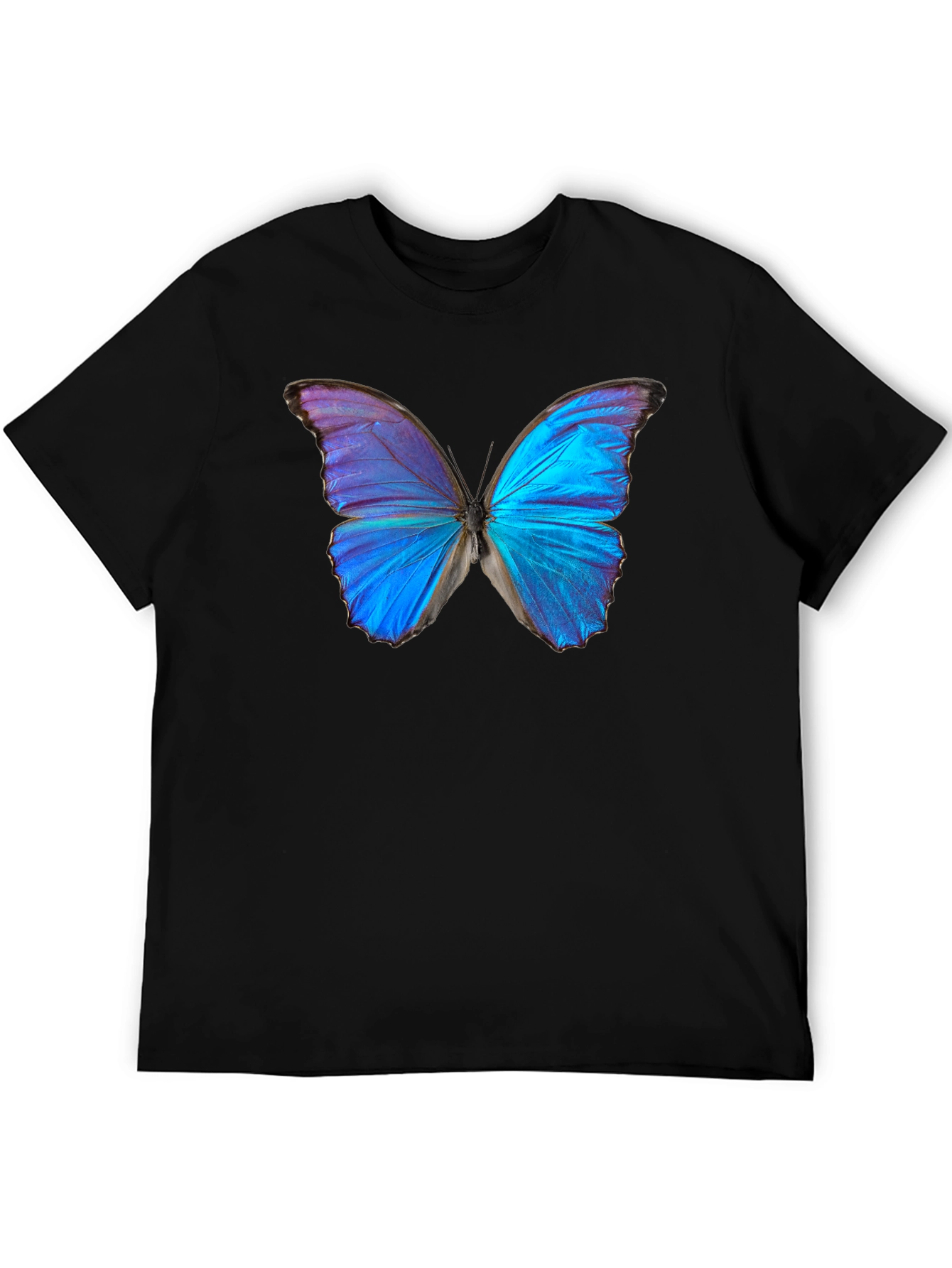 Black Butterfly Graphic Black T-Shirt view 5