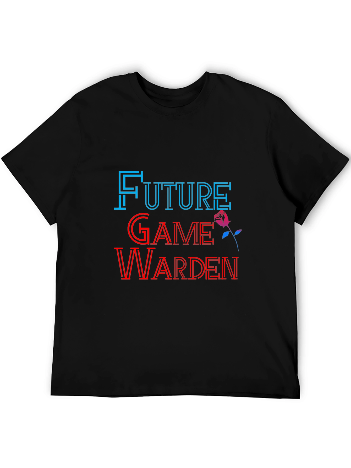 Black Future Game Warden Black Graphic Tee view 5