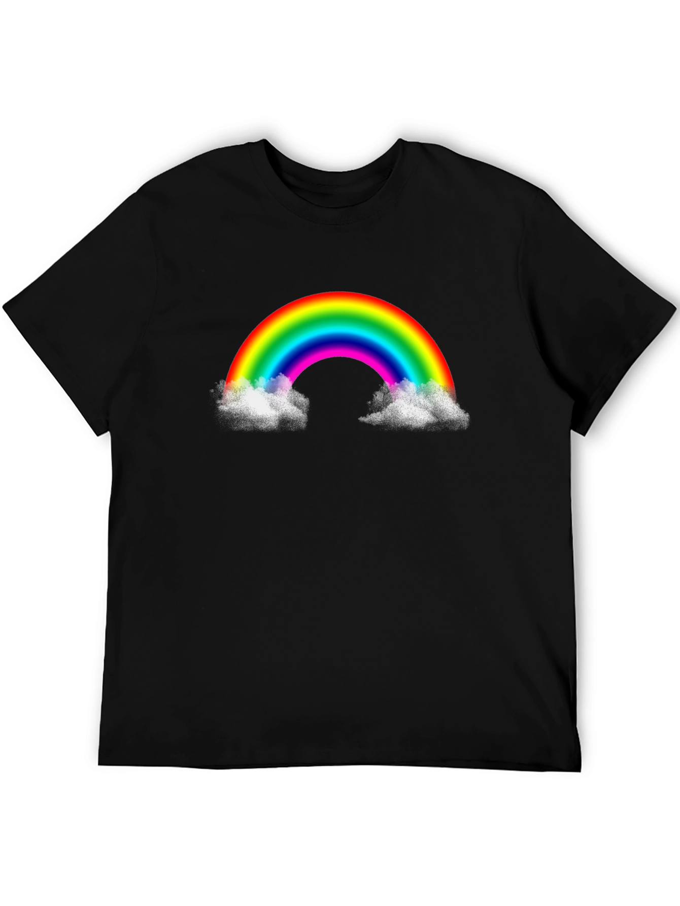 Black Rainbow Cloud Graphic T-Shirt view 5