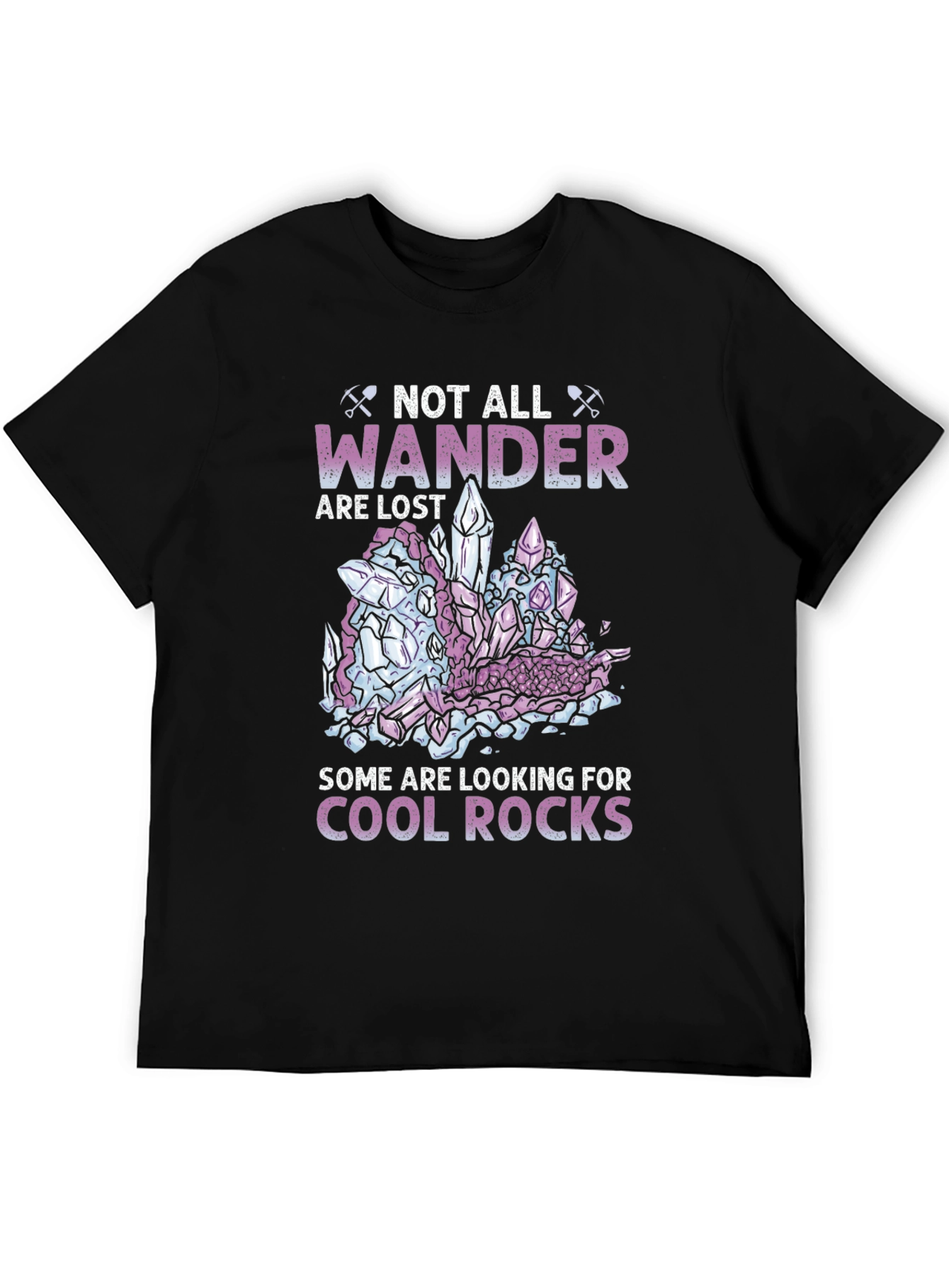 Black Cool Rocks Wanderer T-Shirt view 5