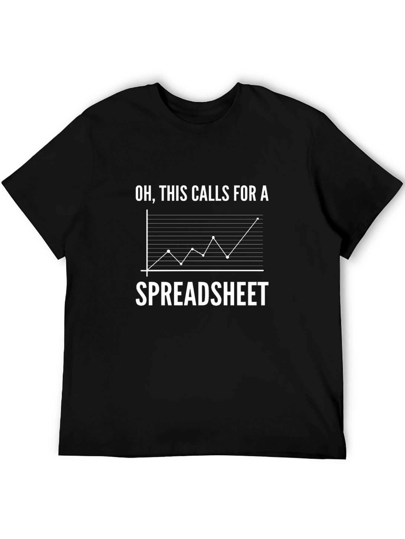 Black Spreadsheet T-Shirt - Funny Accountant Tee view 5