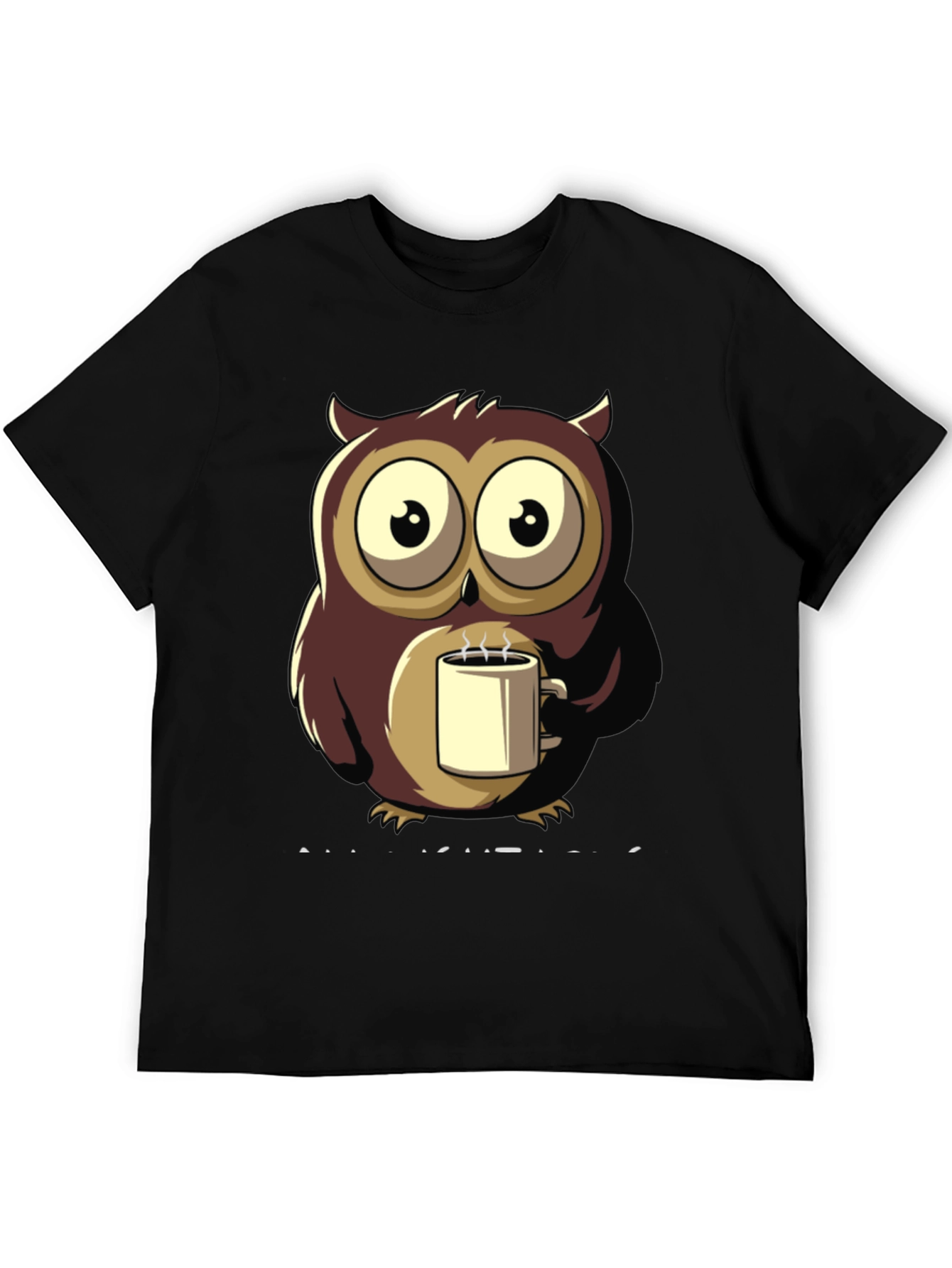Black Owl Coffee T-Shirt - Unique Design view 5