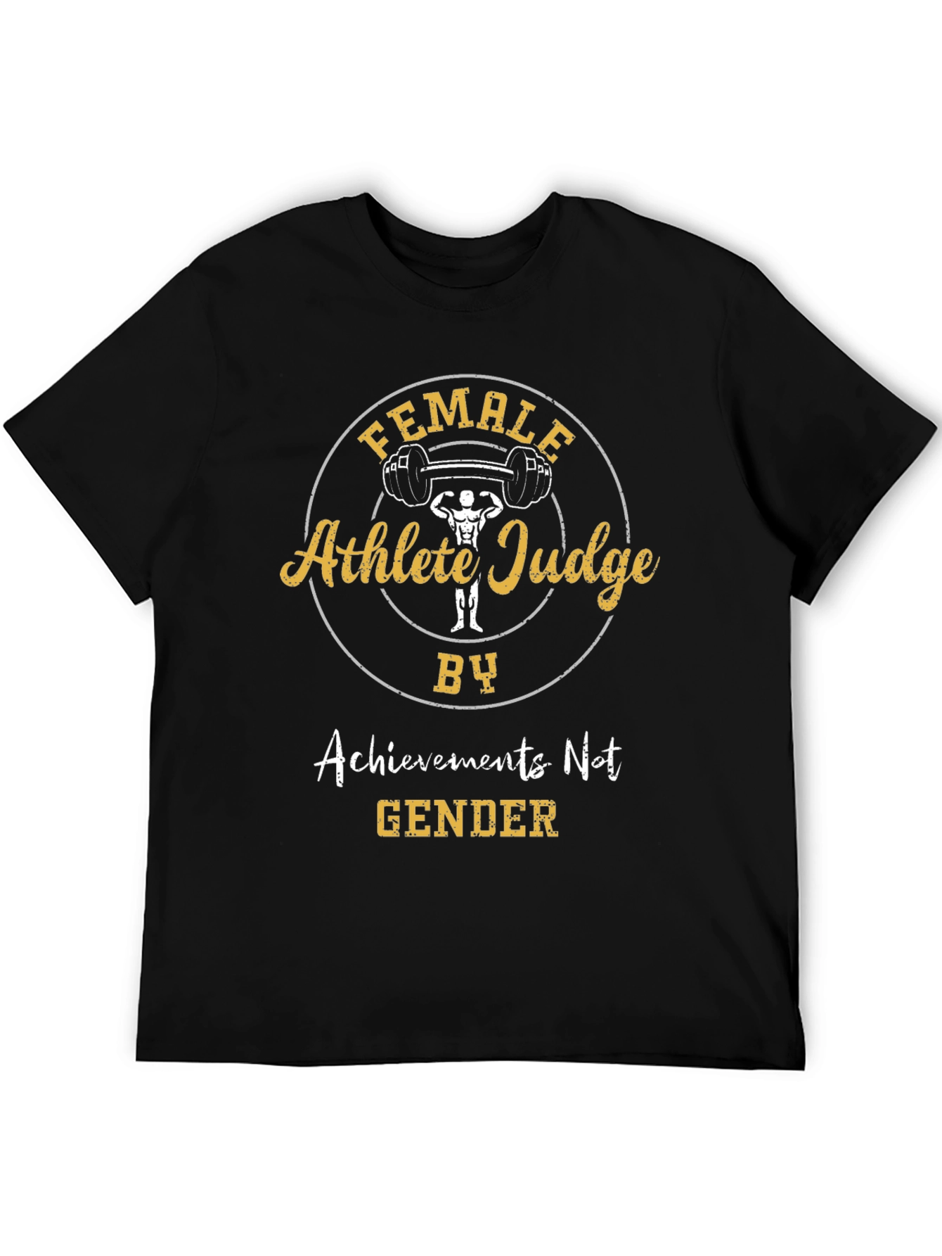 Black Female Athlete Judge T-Shirt view 5