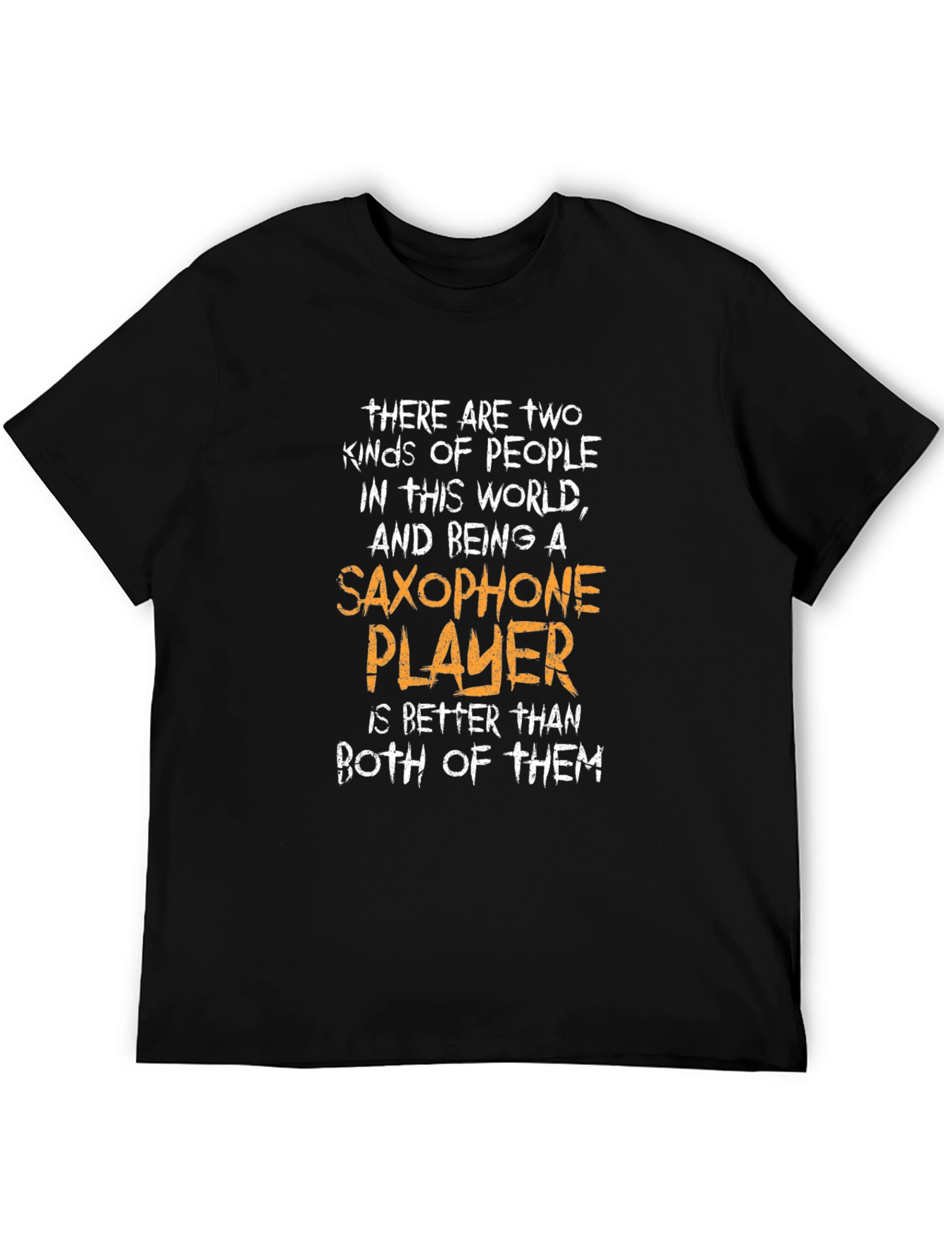 Black Saxophone Player T-Shirt - Funny Music Lover Tee view 5