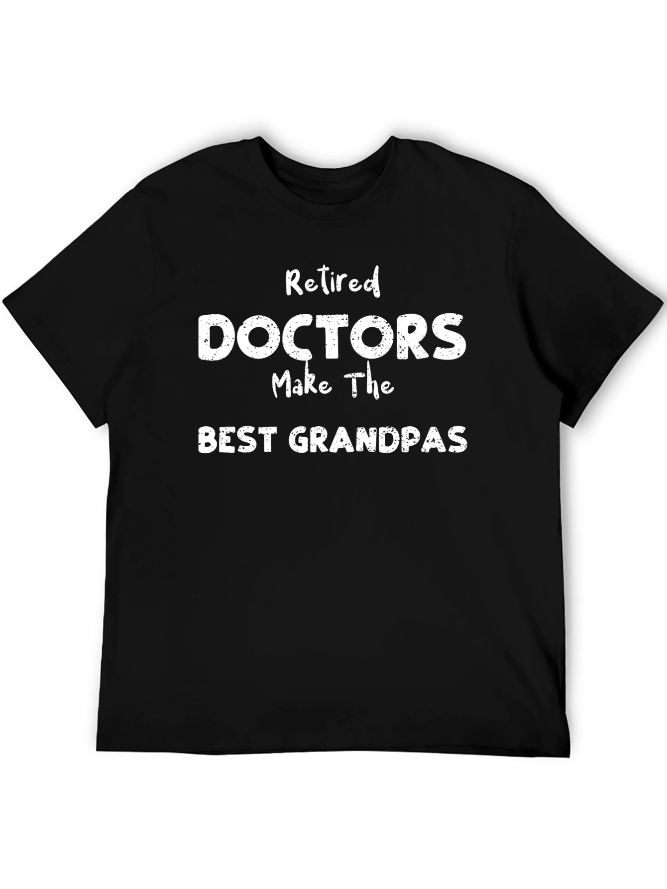 Black Retired Doctors Best Grandpas T-Shirt view 5
