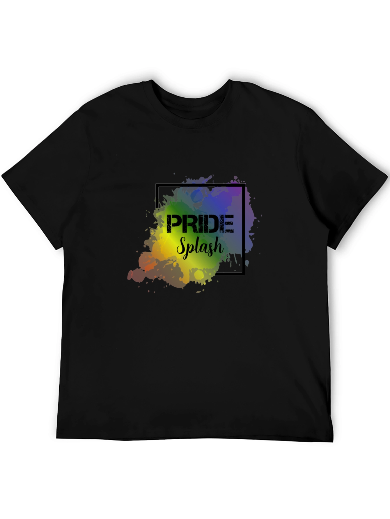 Pride Splash Graphic Tee - Black - 5