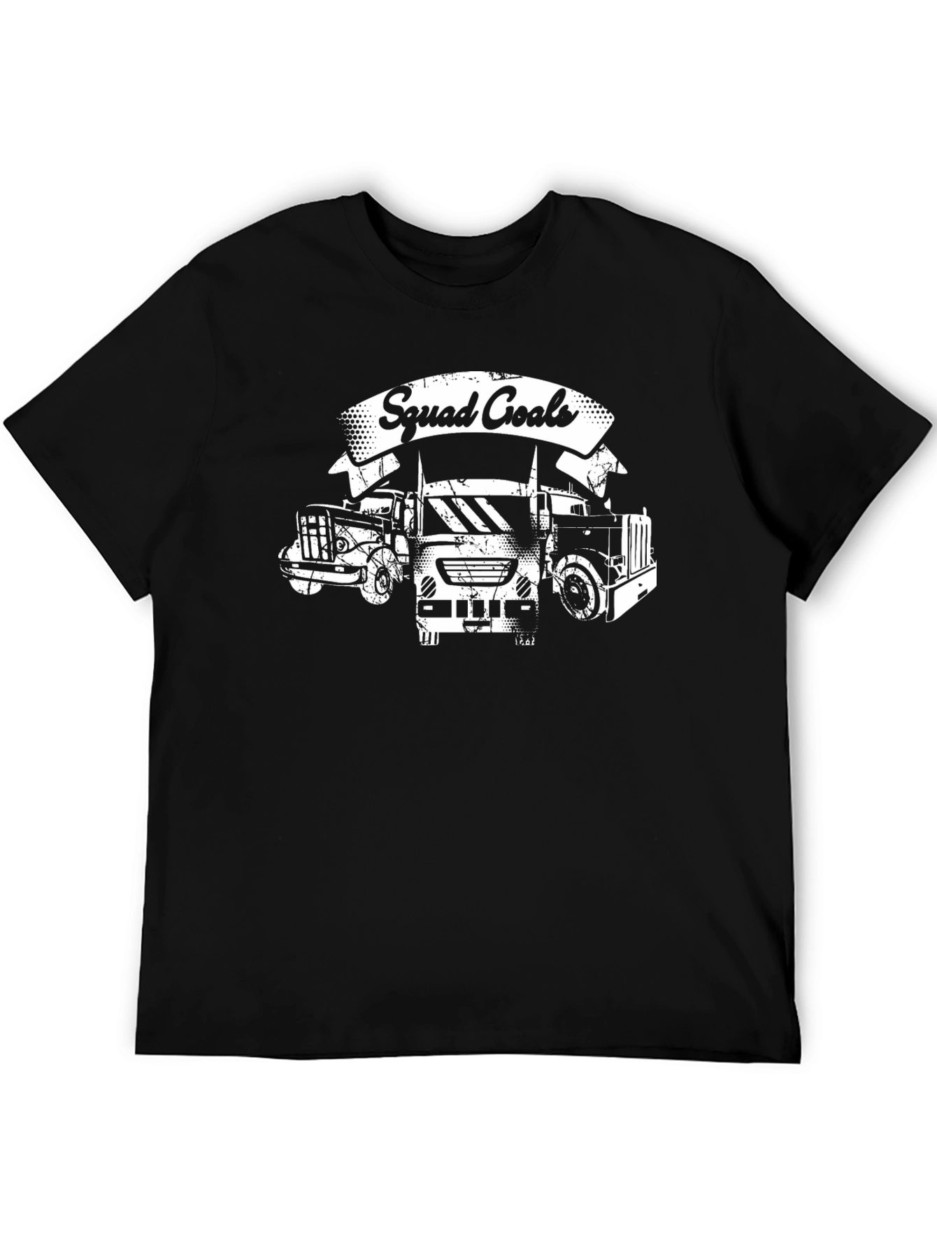 Black Squad Goals Trucker T-Shirt view 5
