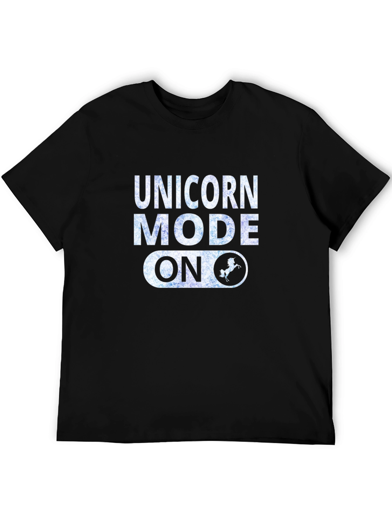 Black Unicorn Mode On Graphic T-Shirt view 5