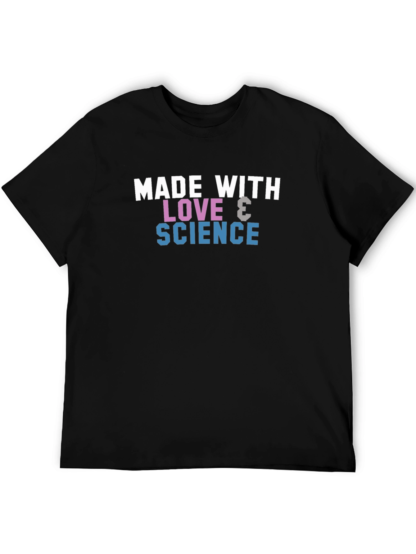 Black Love & Science Graphic Tee - Black Cotton Blend view 5
