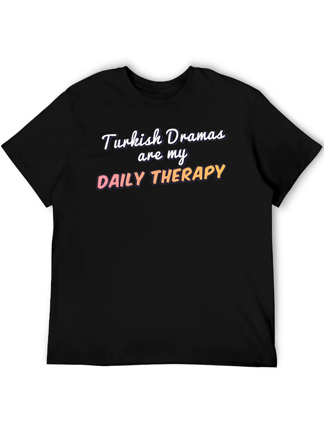 Black Turkish Drama Therapy Tee view 5