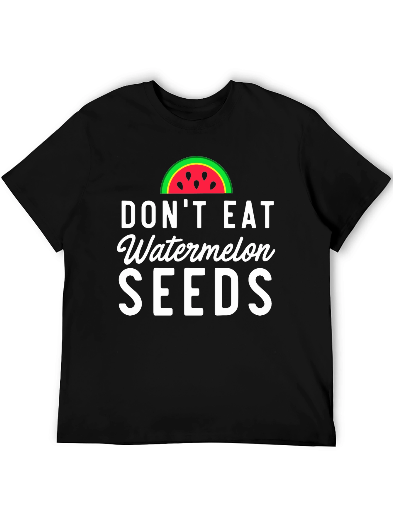 Black Don't Eat Watermelon Seeds Novelty Graphic Tee view 5