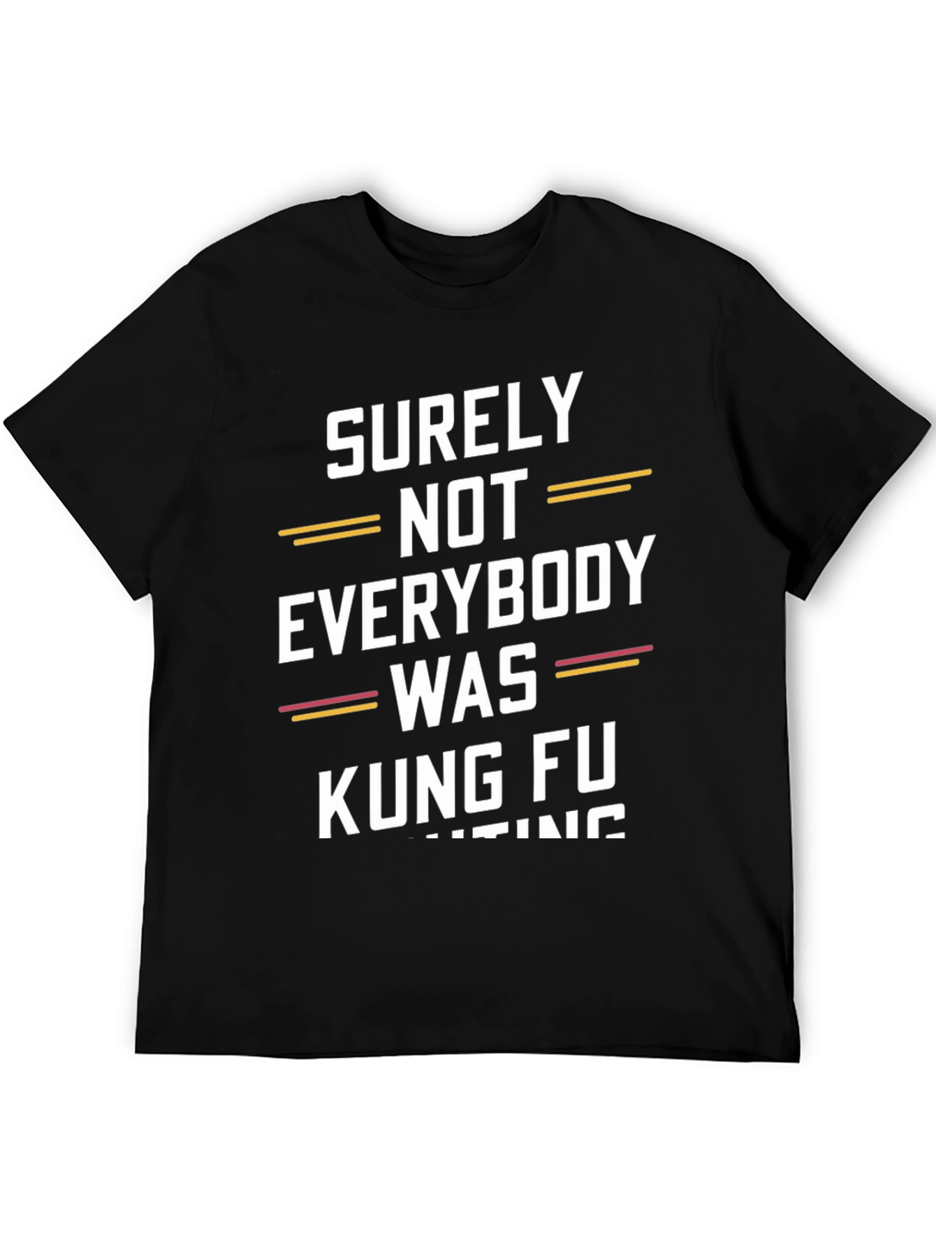 Black Kung Fu Fighting T-Shirt view 5