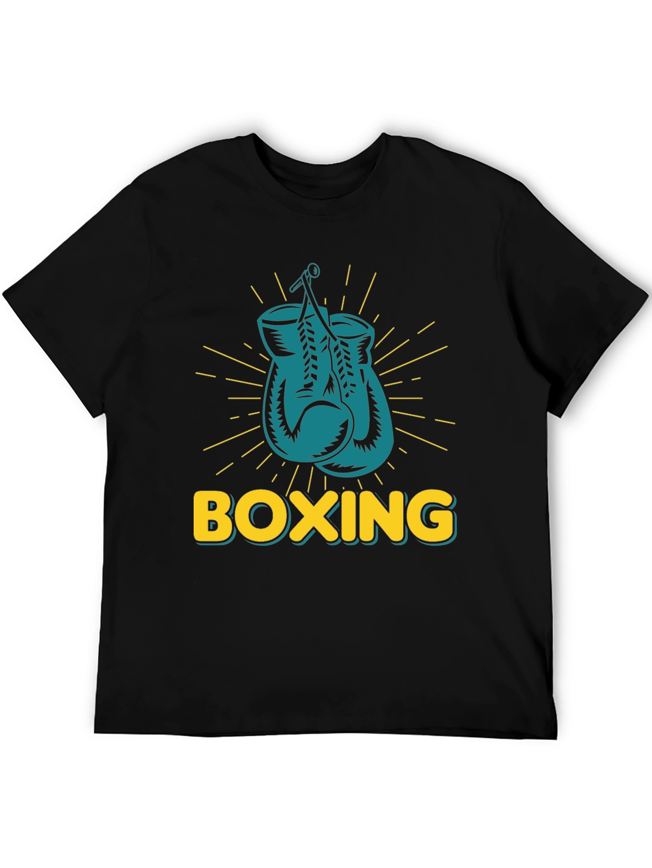Black Boxing Gloves Graphic Tee - Punch Out Style! view 5