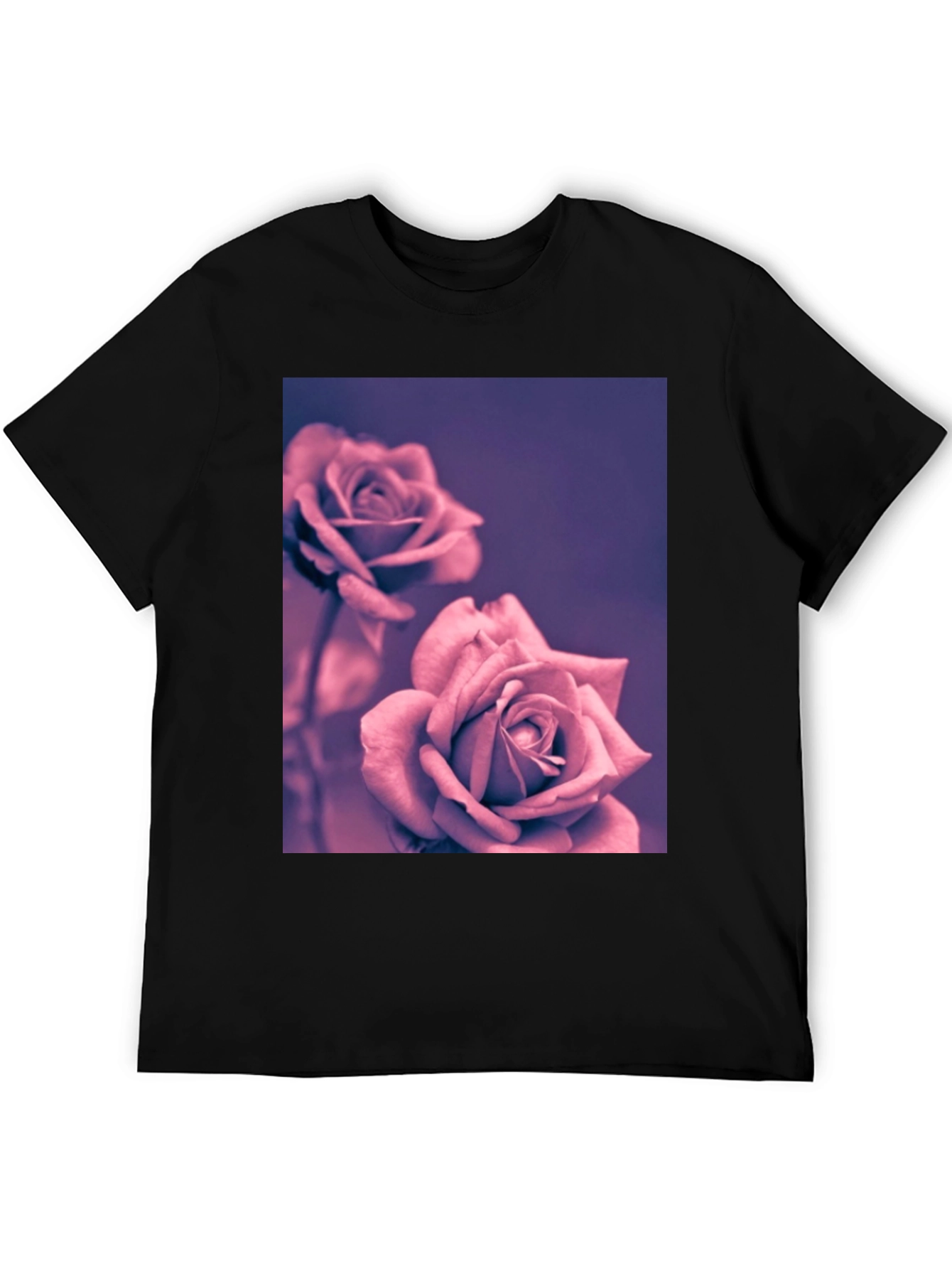 Black Rose Graphic Black T-Shirt view 5