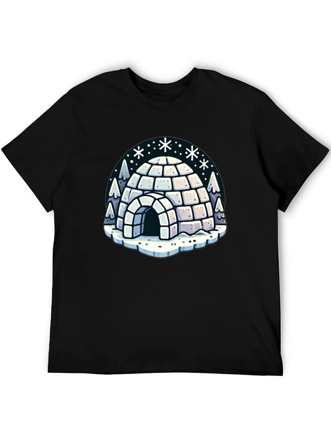 Black Igloo Graphic Tee - Winter Fun view 5