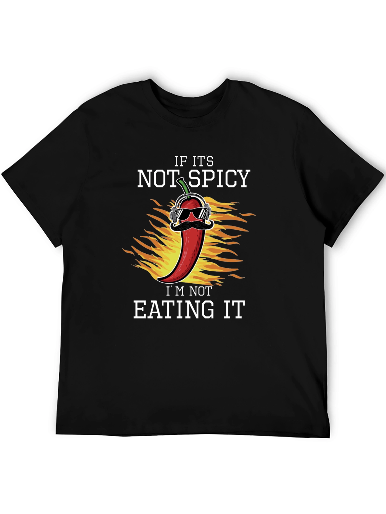 Black If It's Not Spicy T-Shirt view 5