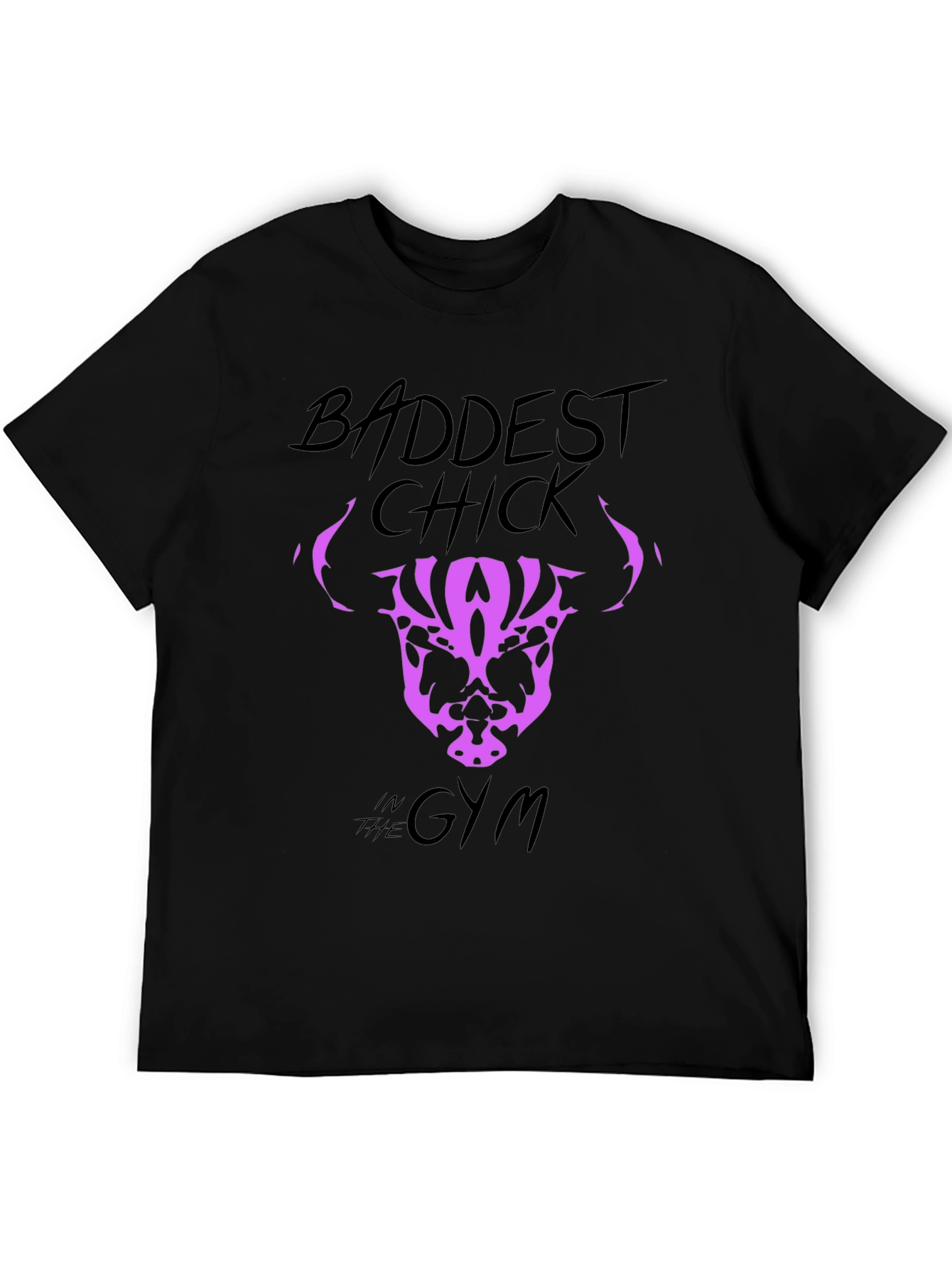 Baddest Chick in the Gym Graphic T-Shirt - 5
