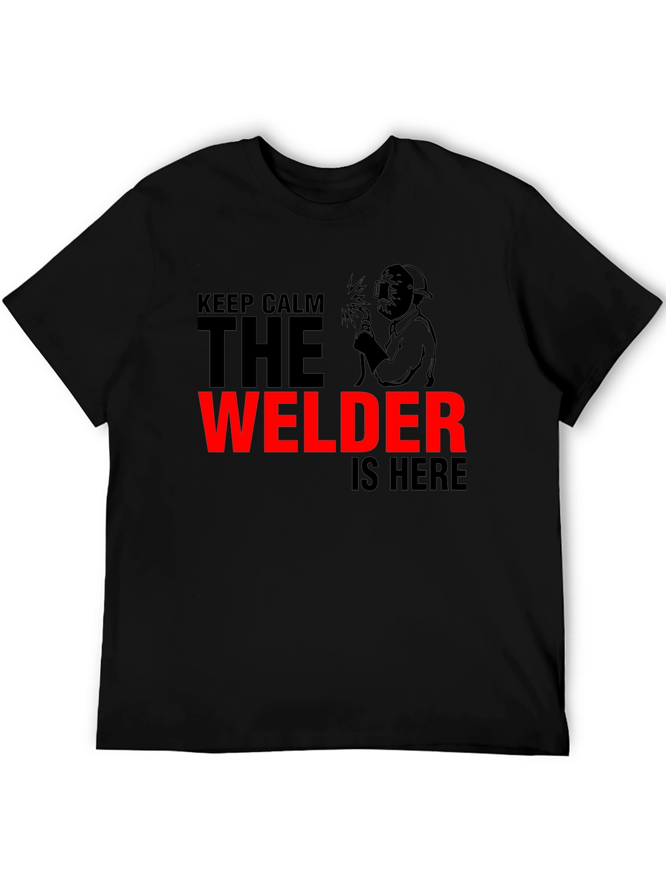 Keep Calm Welder Graphic Tee - Black - 5