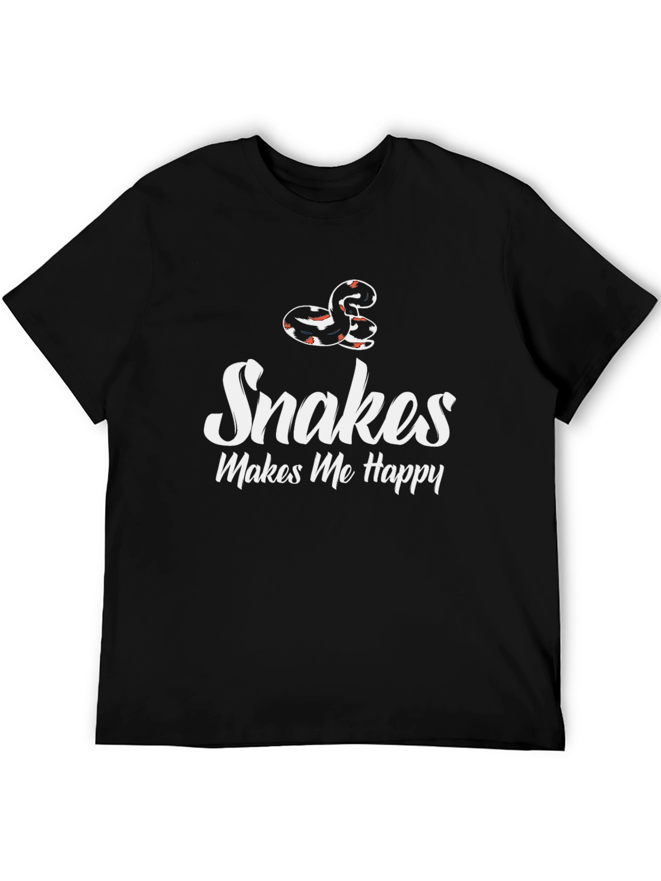 Black Snakes Make Me Happy T-Shirt view 5