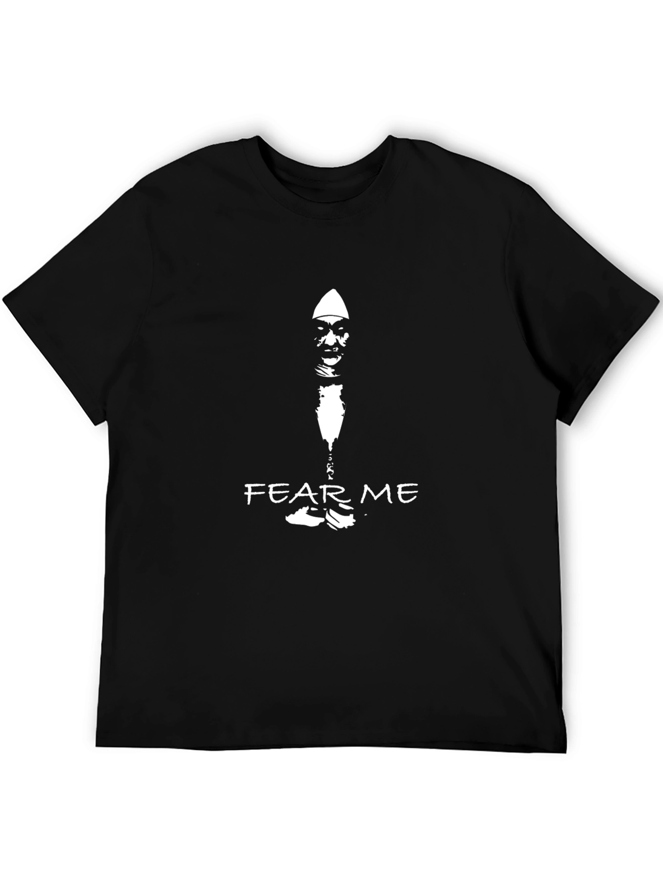 Black Fear Me Graphic Tee - Black view 5