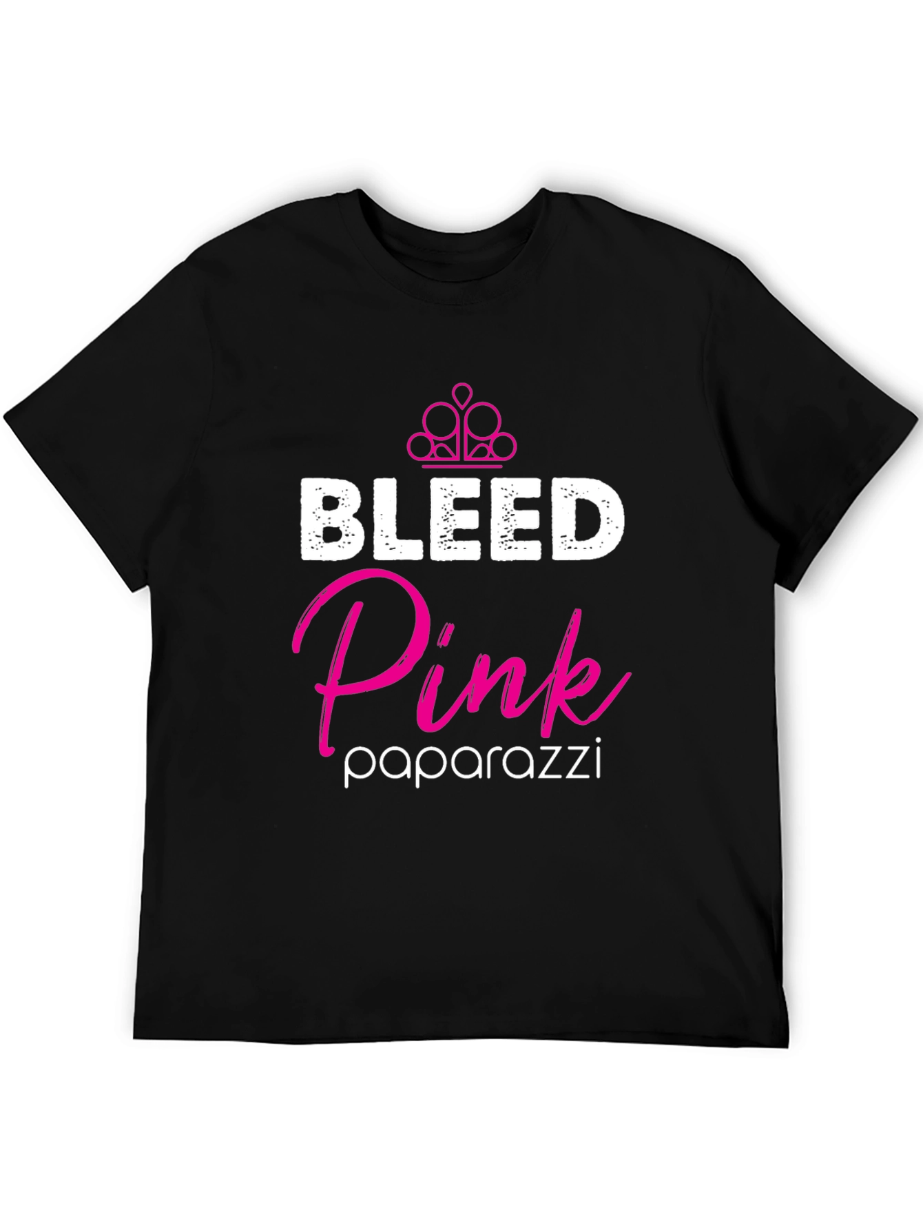 Black Bleed Pink Paparazzi T-Shirt view 5