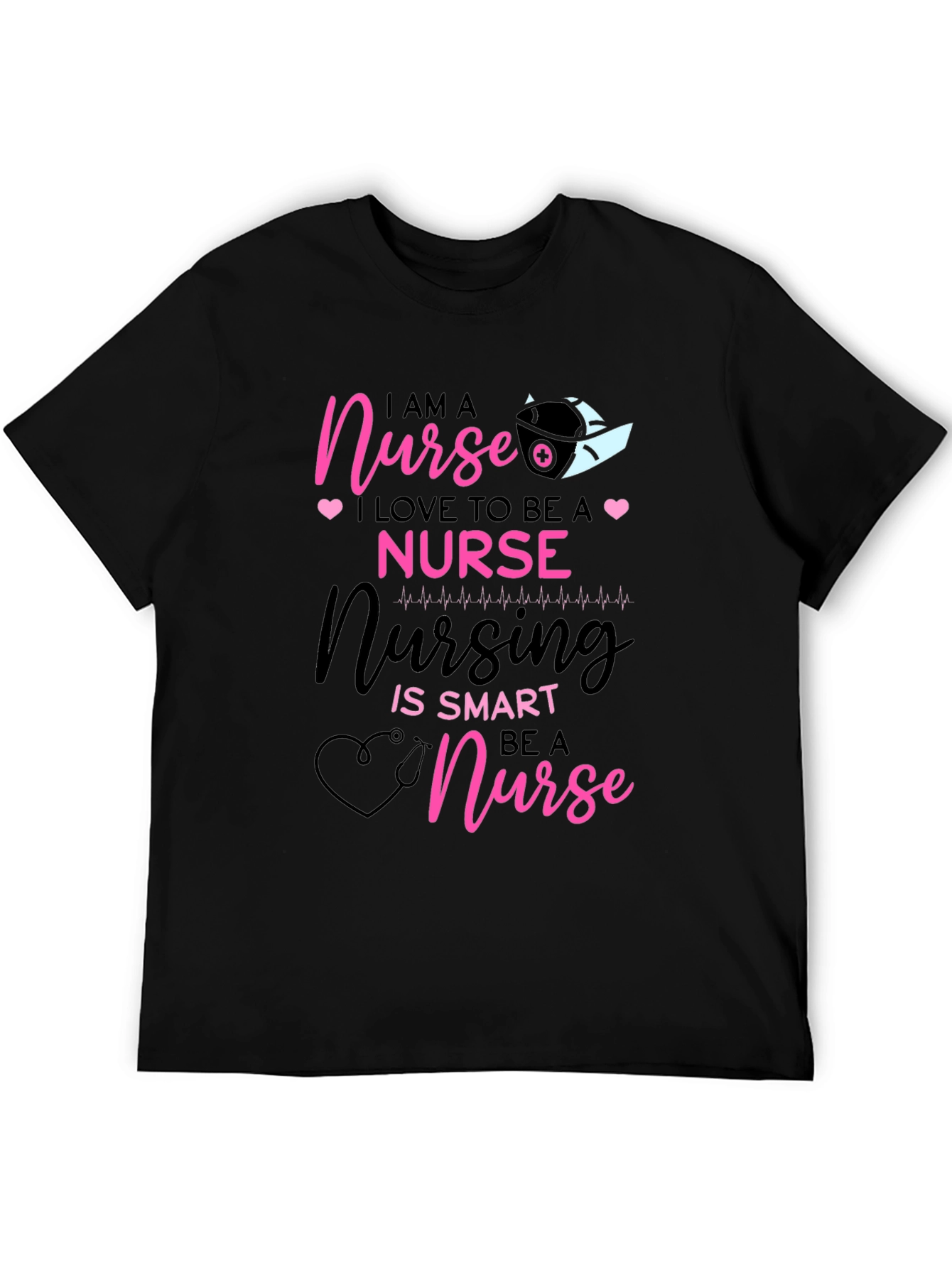 I AM A Nurse Black T-Shirt - 5