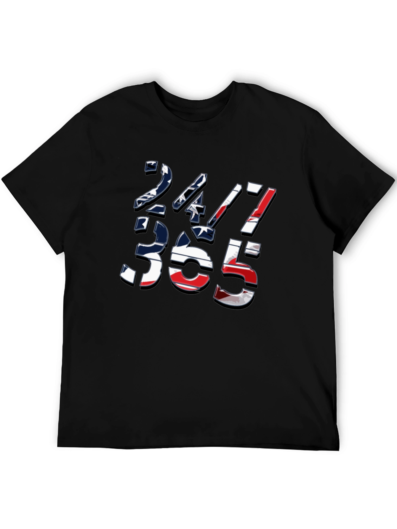 Black 24/7 365 Graphic Tee - Stylish Everyday Wear view 5