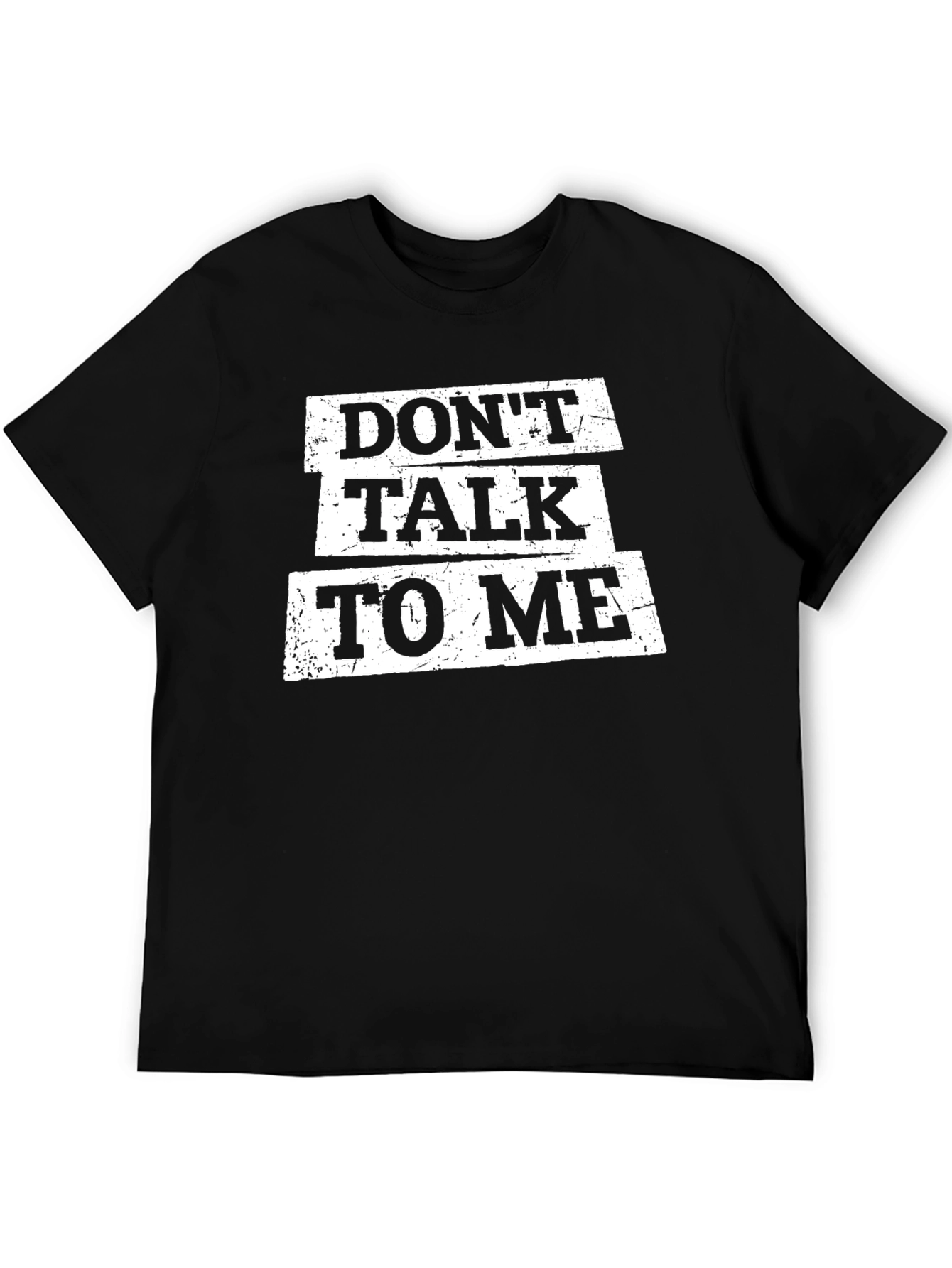 Black Don't Talk To Me Graphic Tee - Black view 5