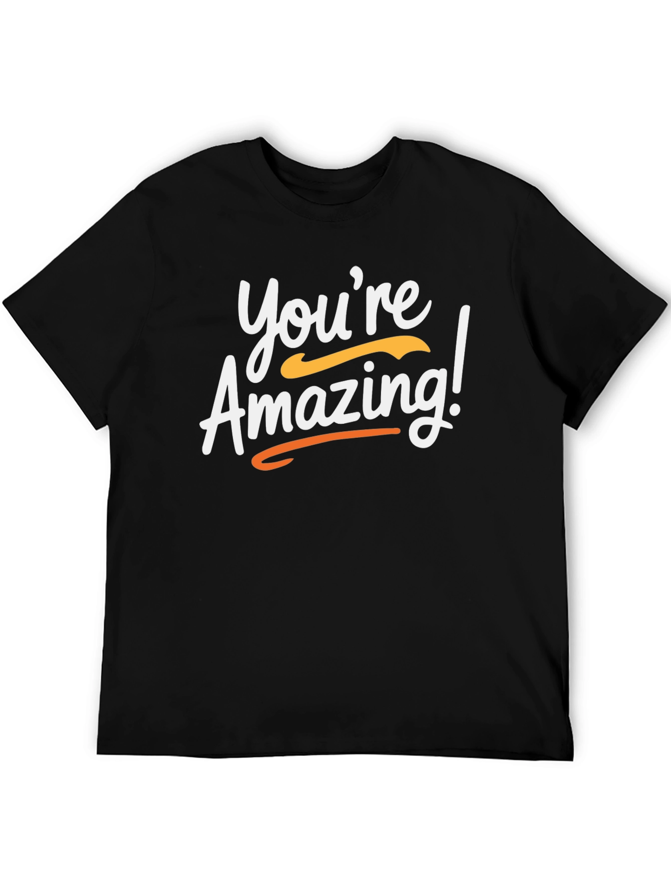 Black You're Amazing! Graphic Tee - Black view 5