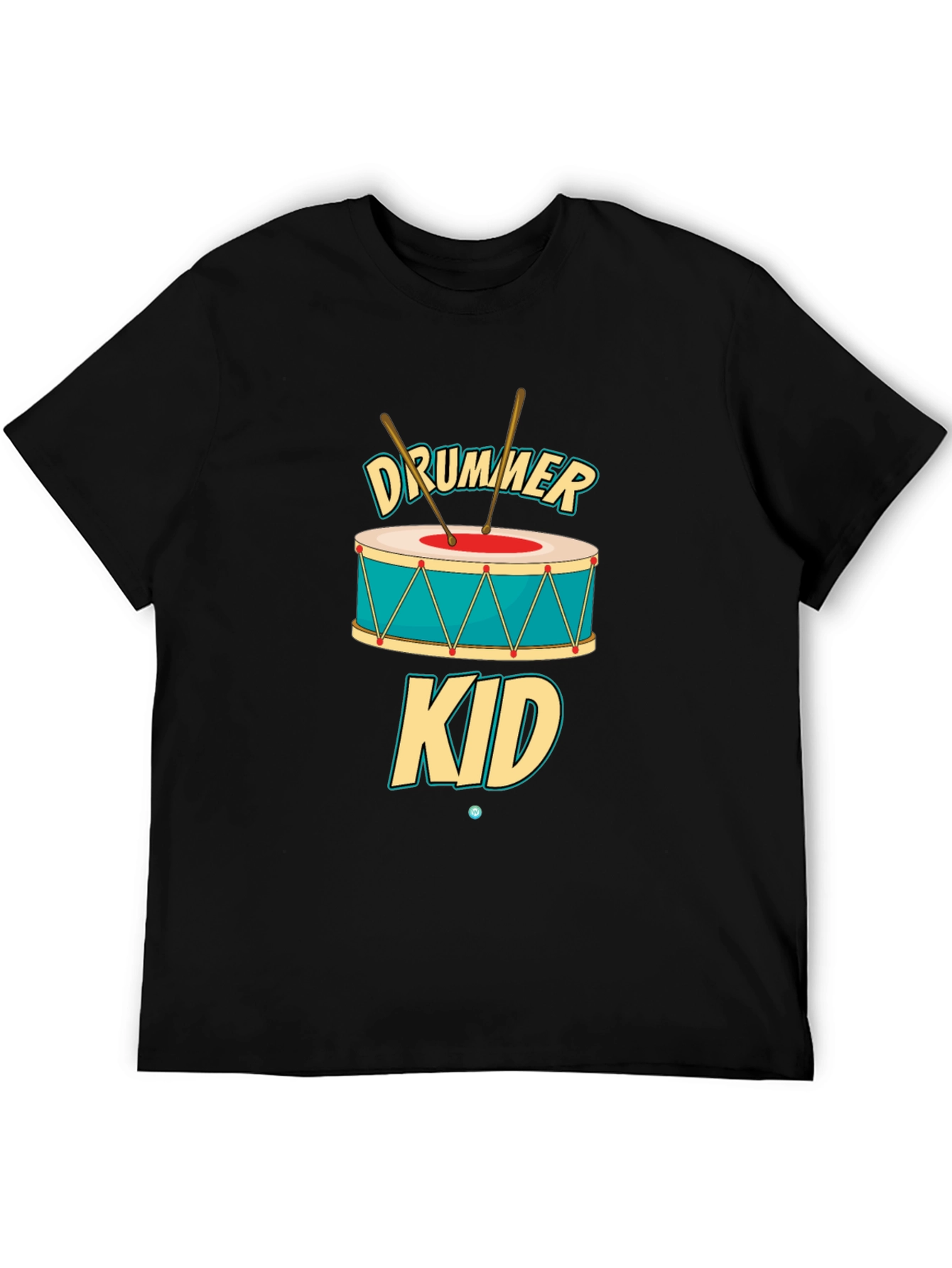 Black Drummer Kid Graphic T-Shirt - Music Lover Tee view 5