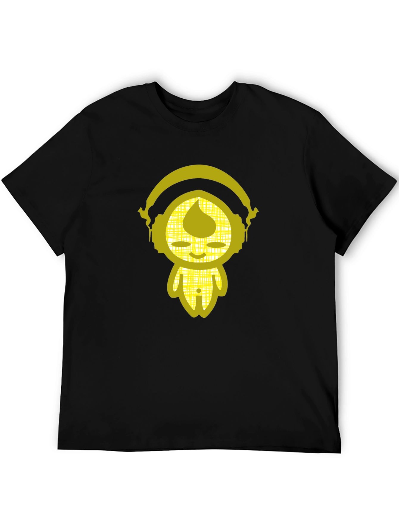 Black Zen DJ Graphic Tee - Cool Black Cotton T-Shirt view 5