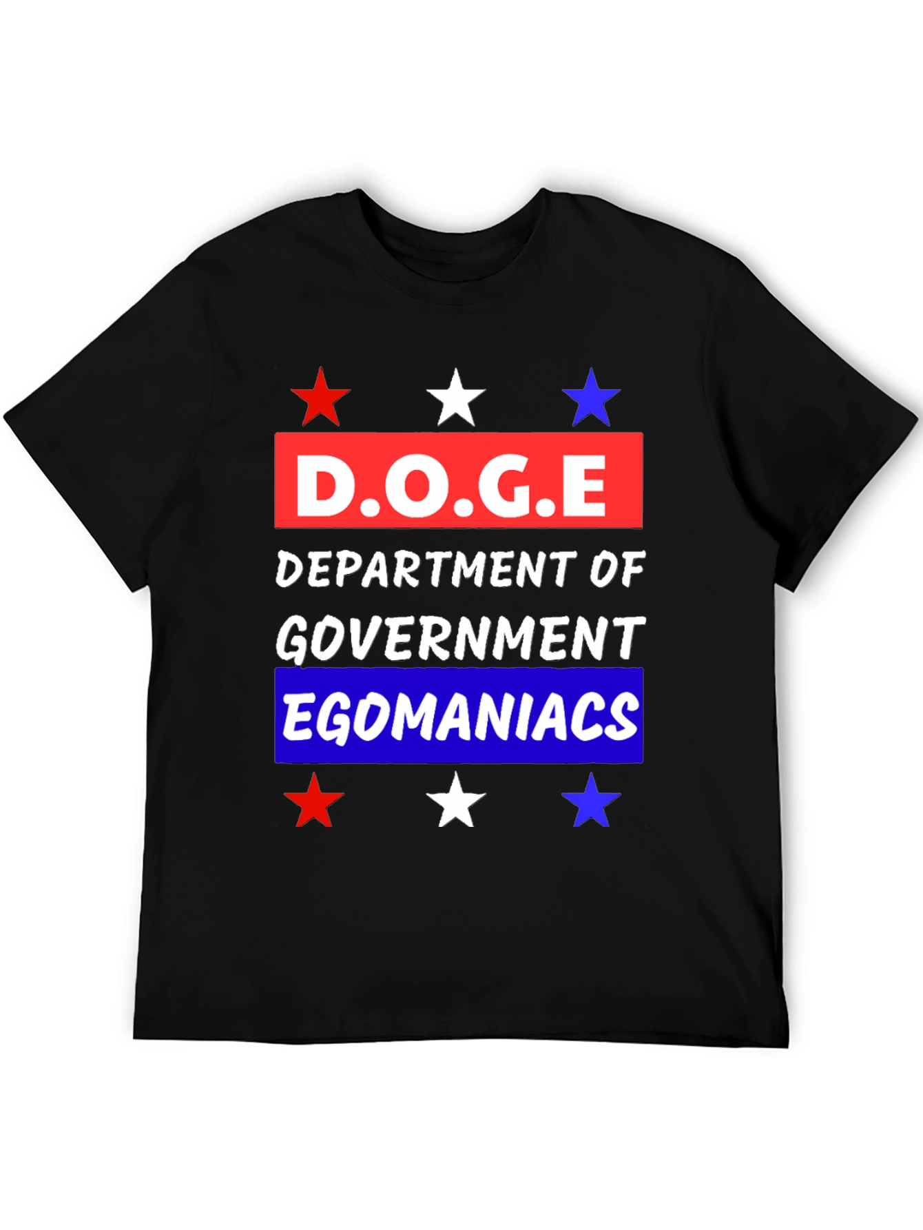 Black D.O.G.E Department Graphic Tee view 5