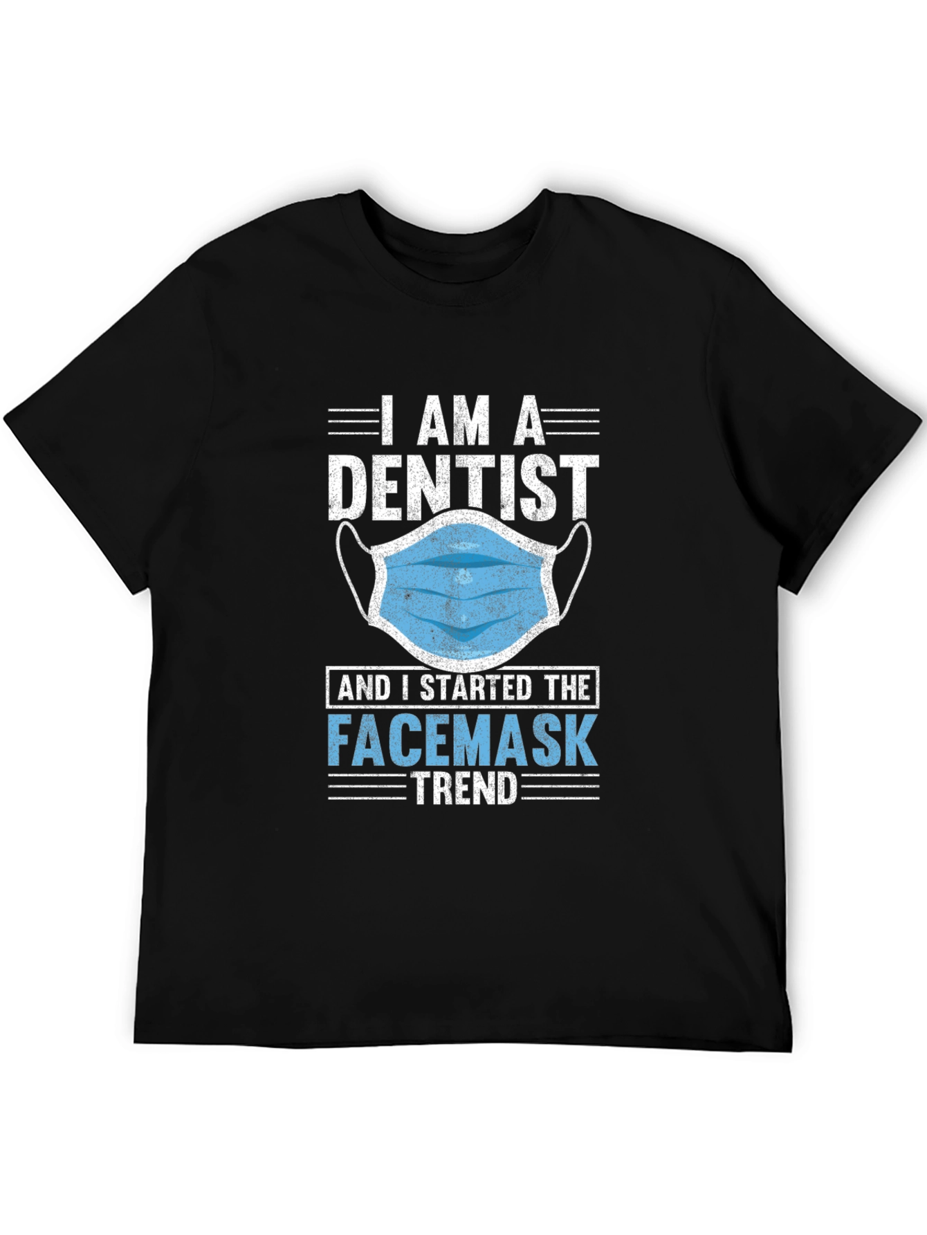 Black Dentist Facemask Trend T-Shirt view 5
